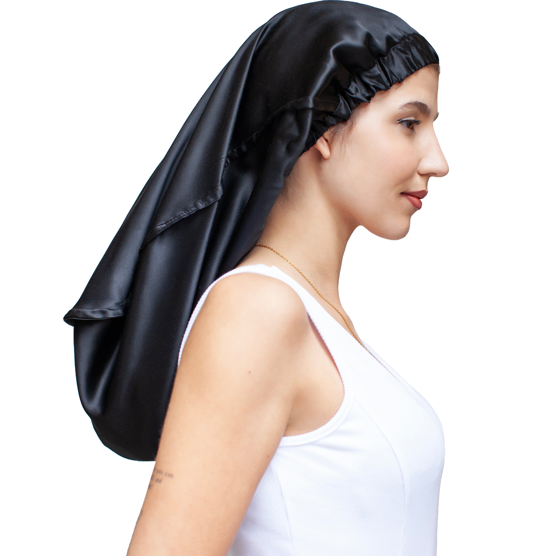 Black silk sleeping case