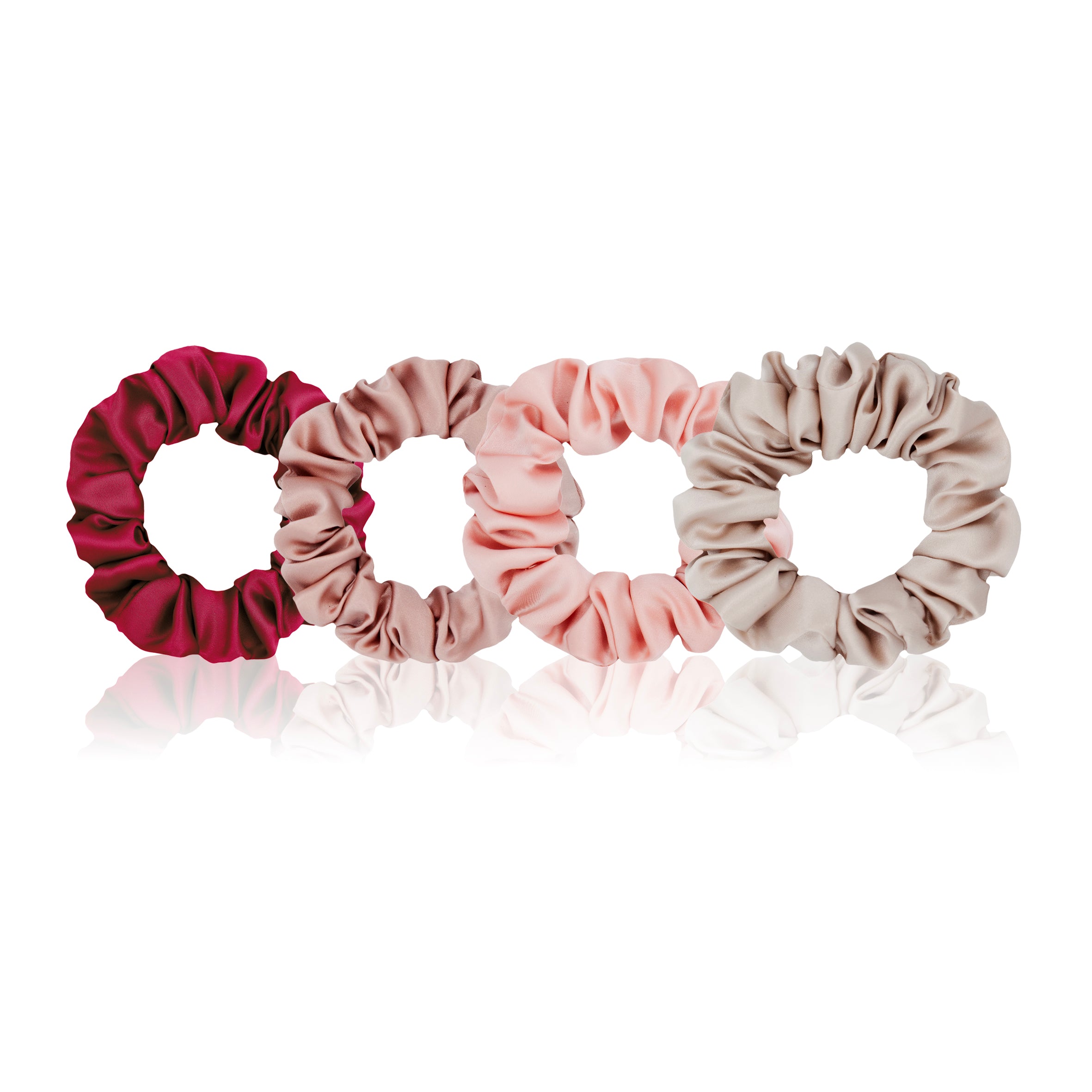 Strawberry Sundae slim silk scrunchies collection