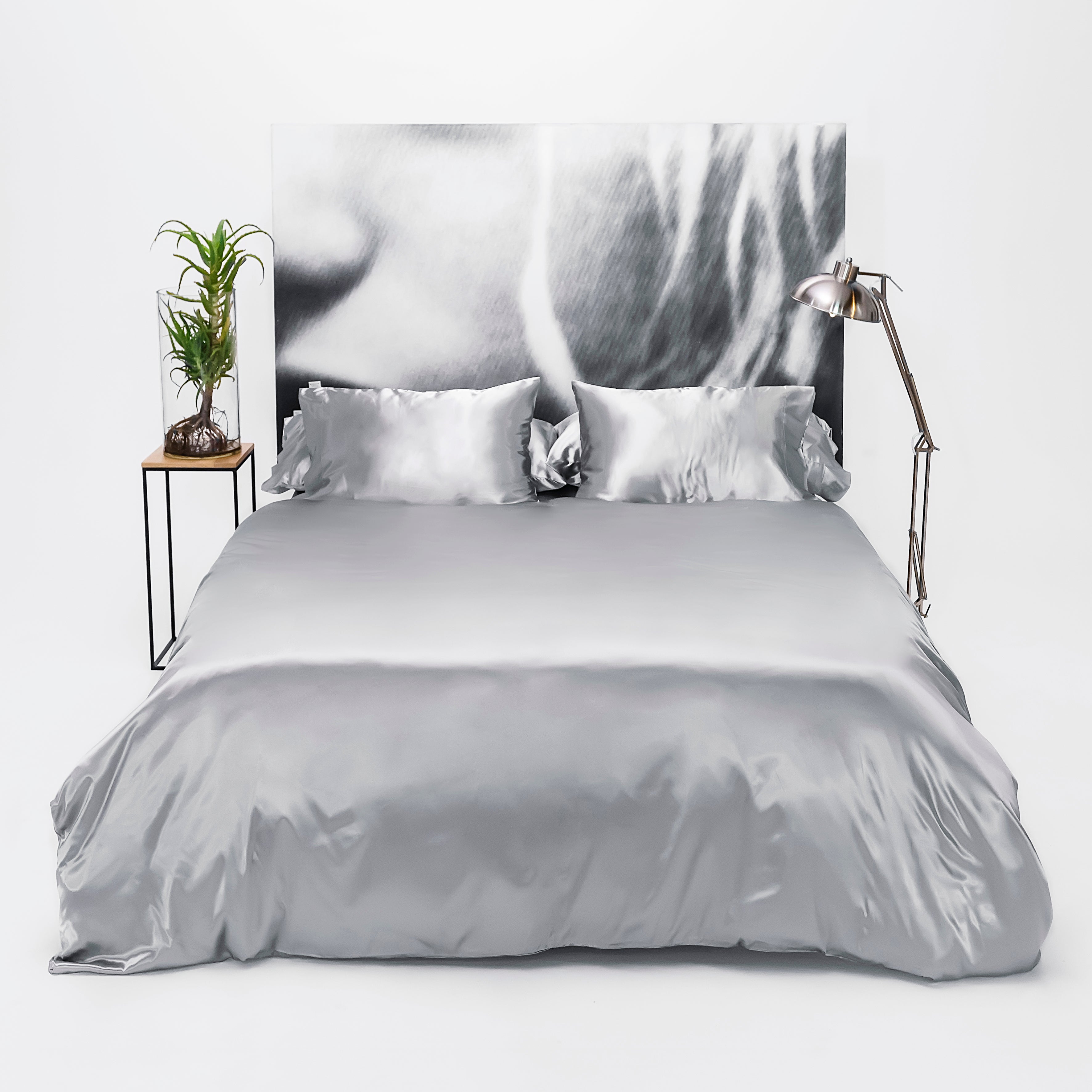 Pure Silk Duvet - Dove Grey