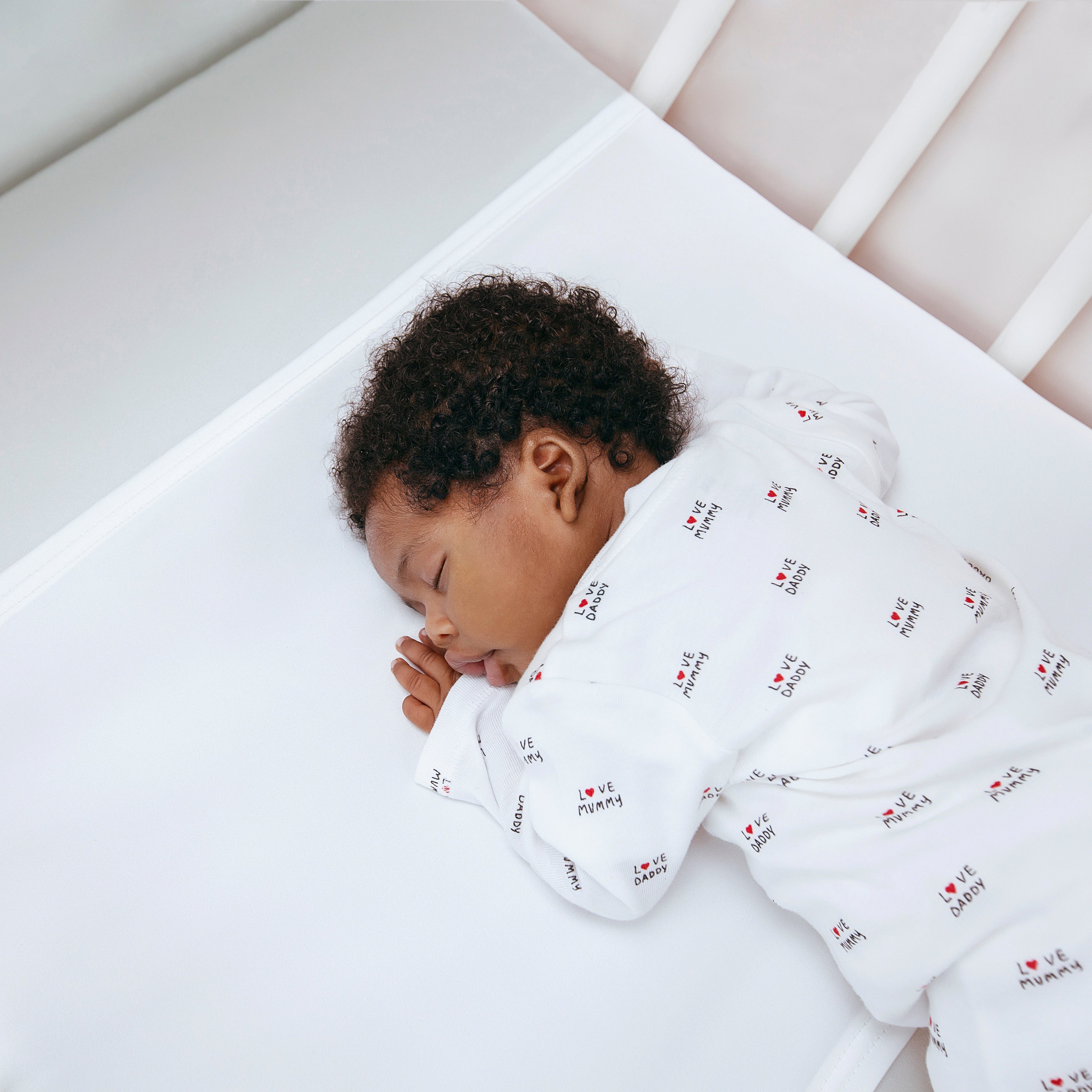 Organic Silk Baby Cot Slips- Ivory White