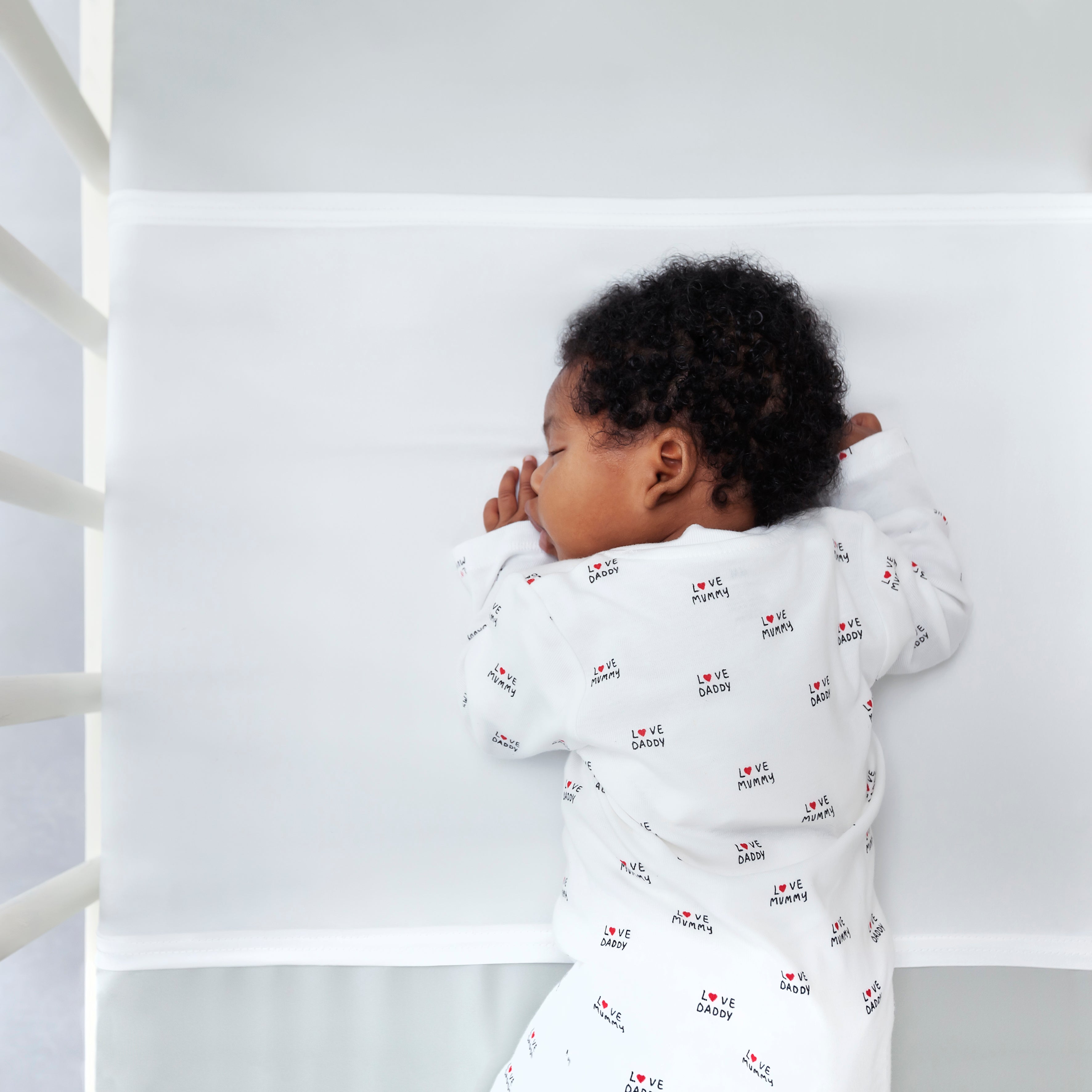 Organic Silk Baby Cot Slips- Ivory White