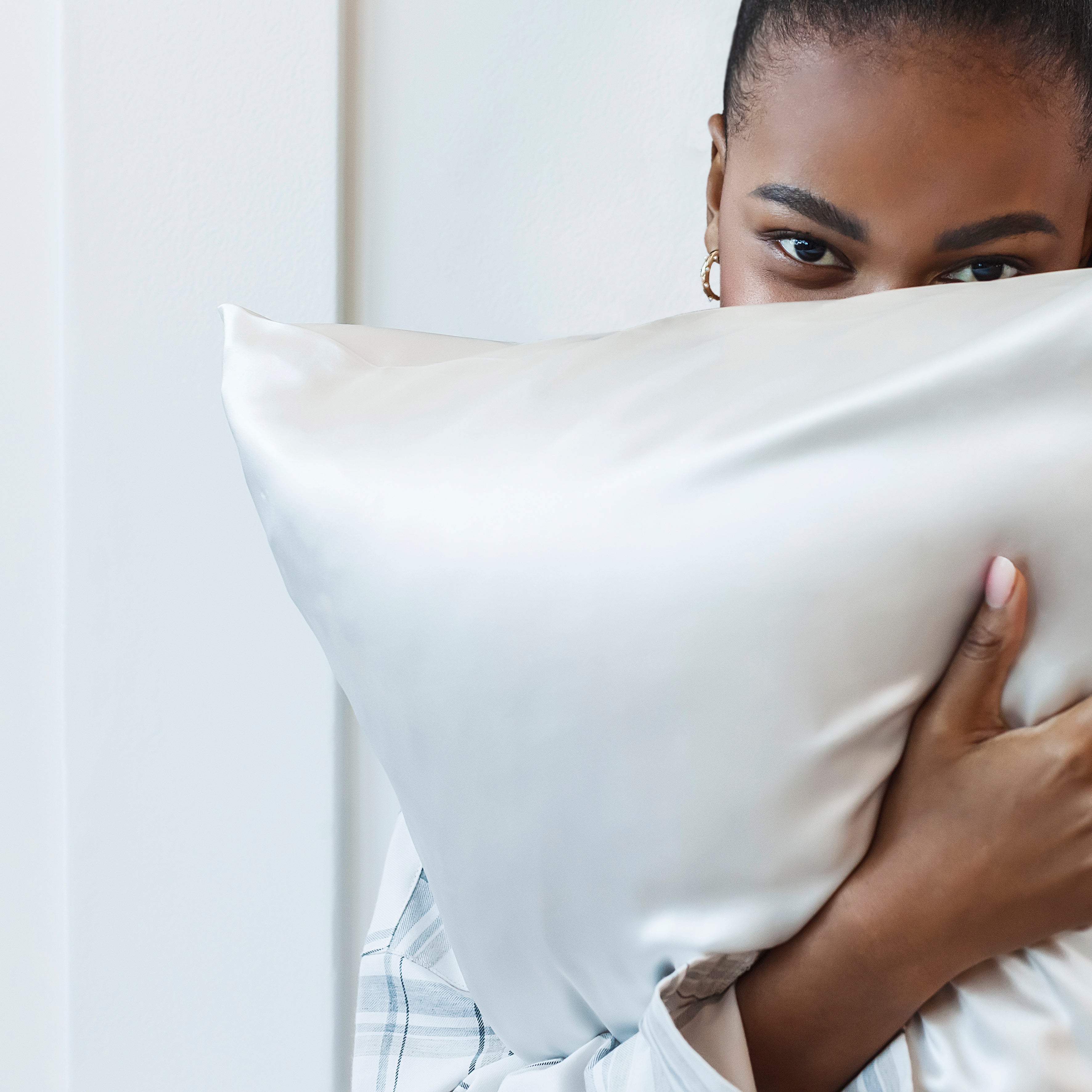 Organic Silk Pillowcase 19 Momme- Ivory White