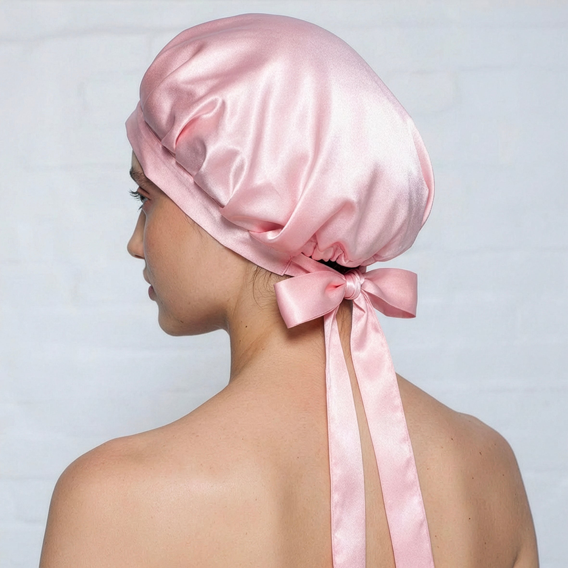 Pure Silk Bonnet - Pink
