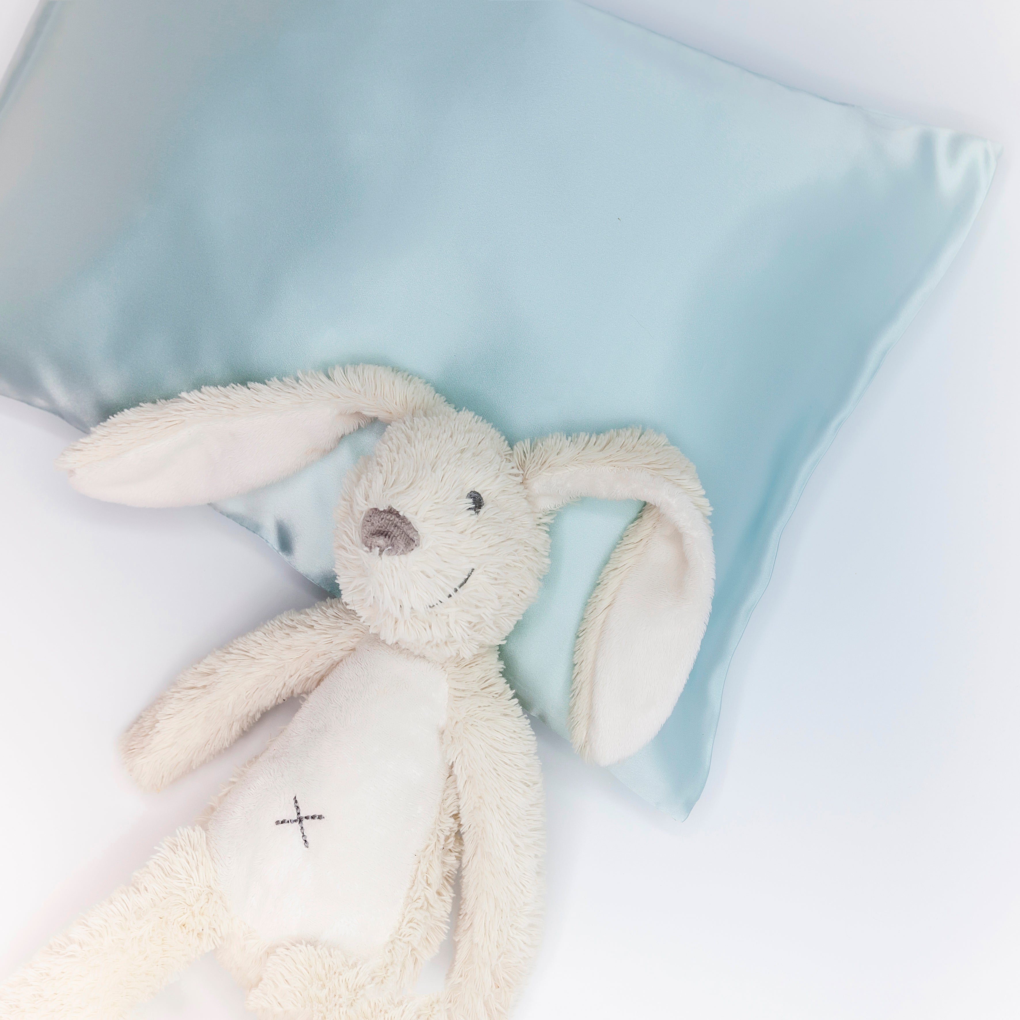 Silk Baby Pillowcases - Baby Blue