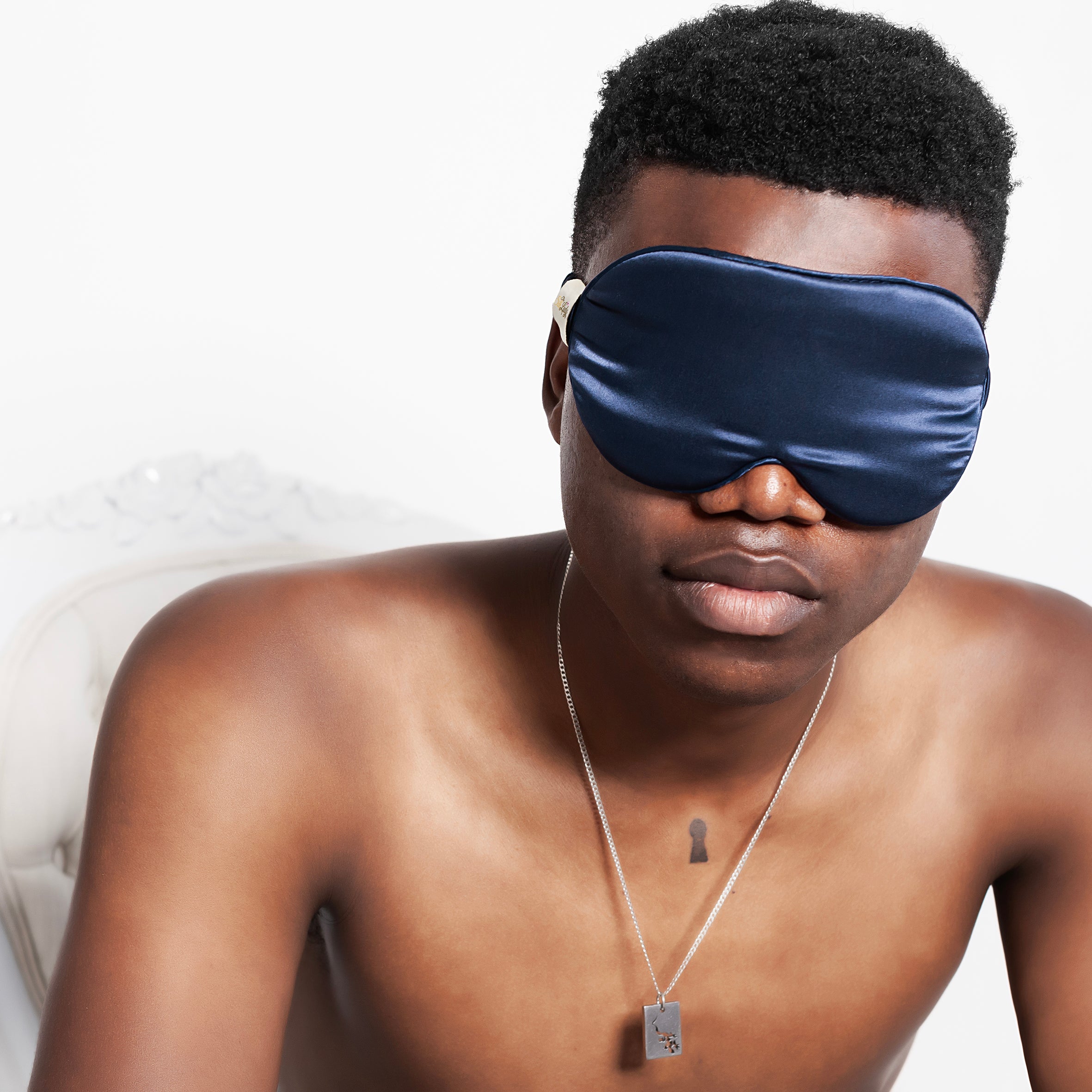 Silk Sleeping Masks - Navy Blue