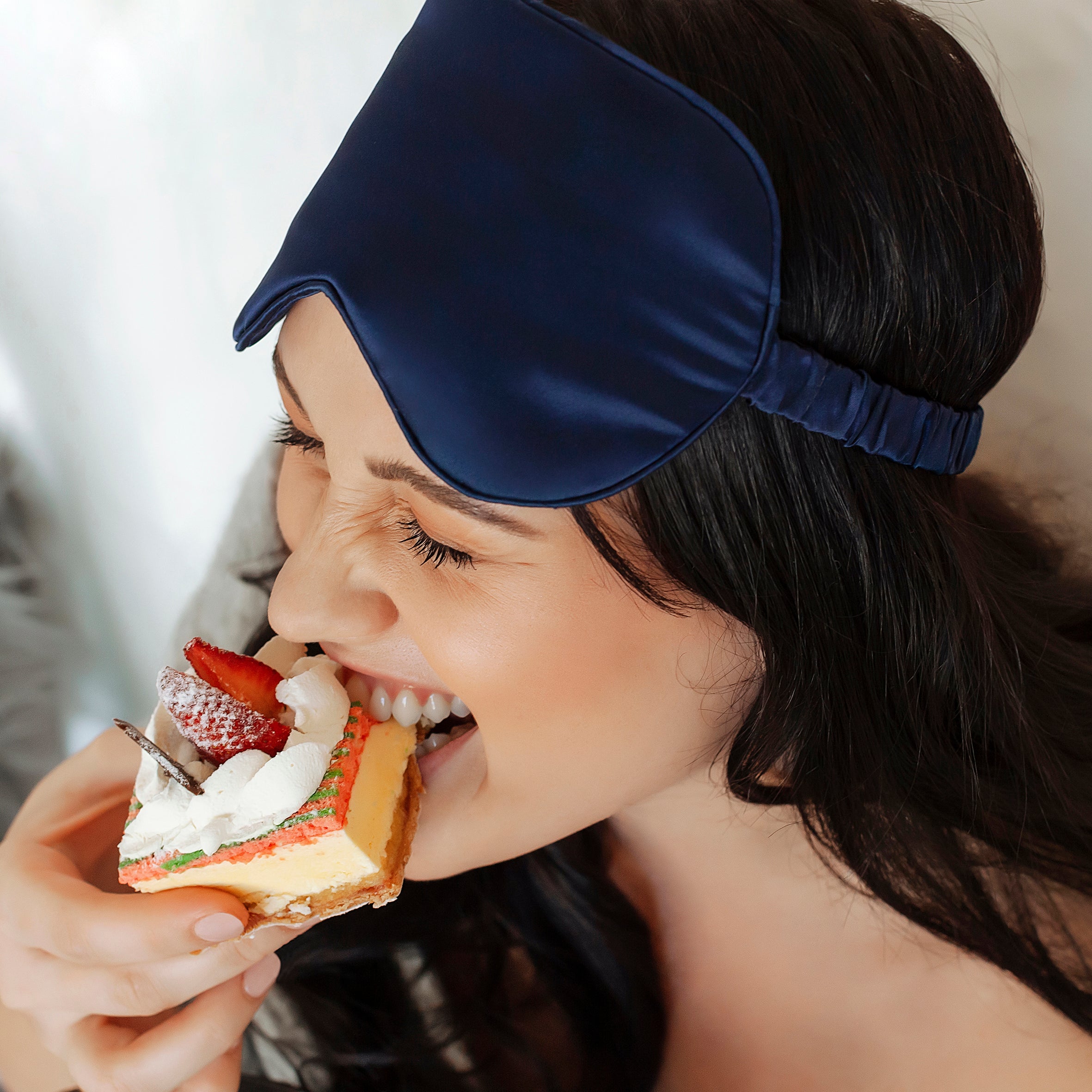 Silk Sleeping Masks - Navy Blue