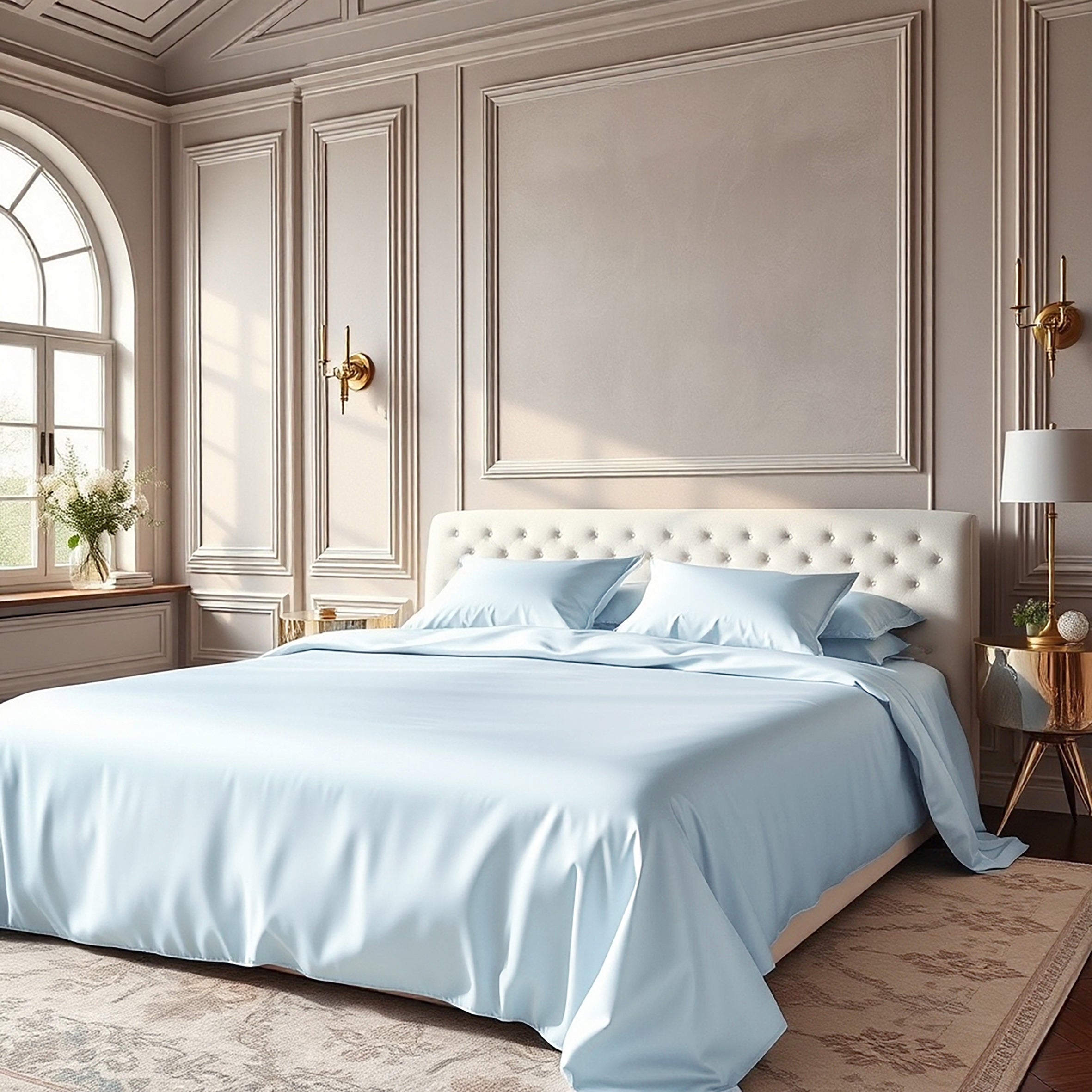 Pure Silk Duvet - Ice Blue