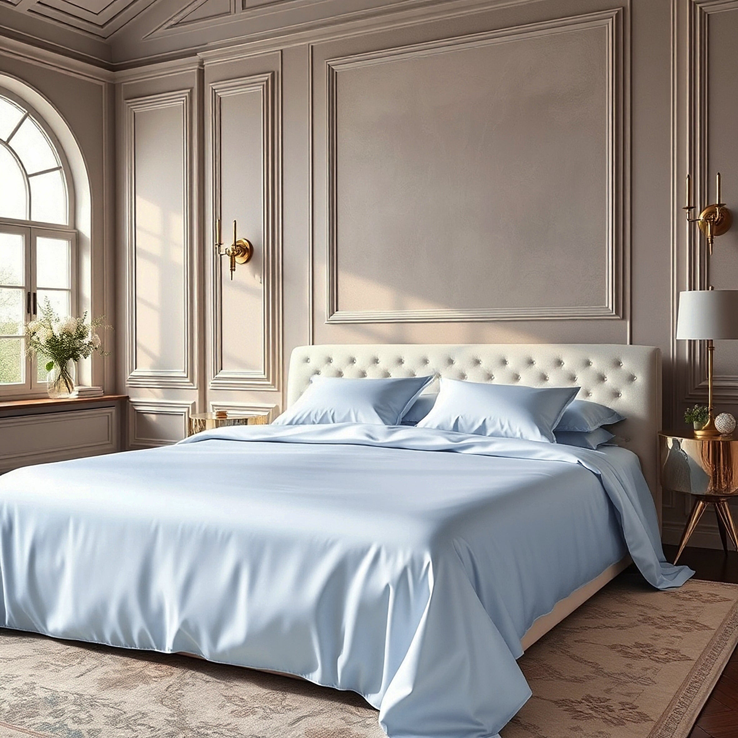 Pure Silk Duvet - Sky Blue