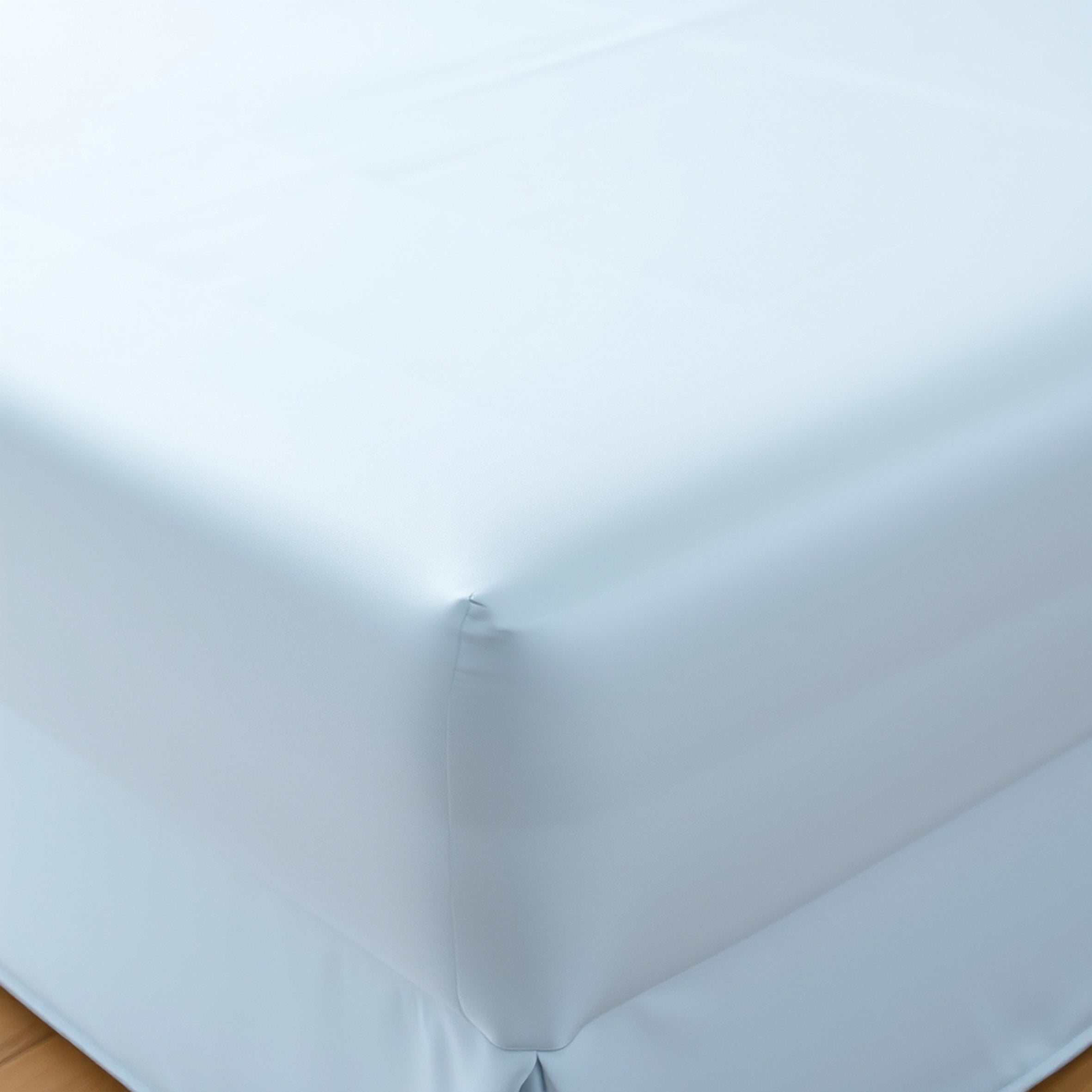 Pure Silk Fitted Sheet - Ice Blue