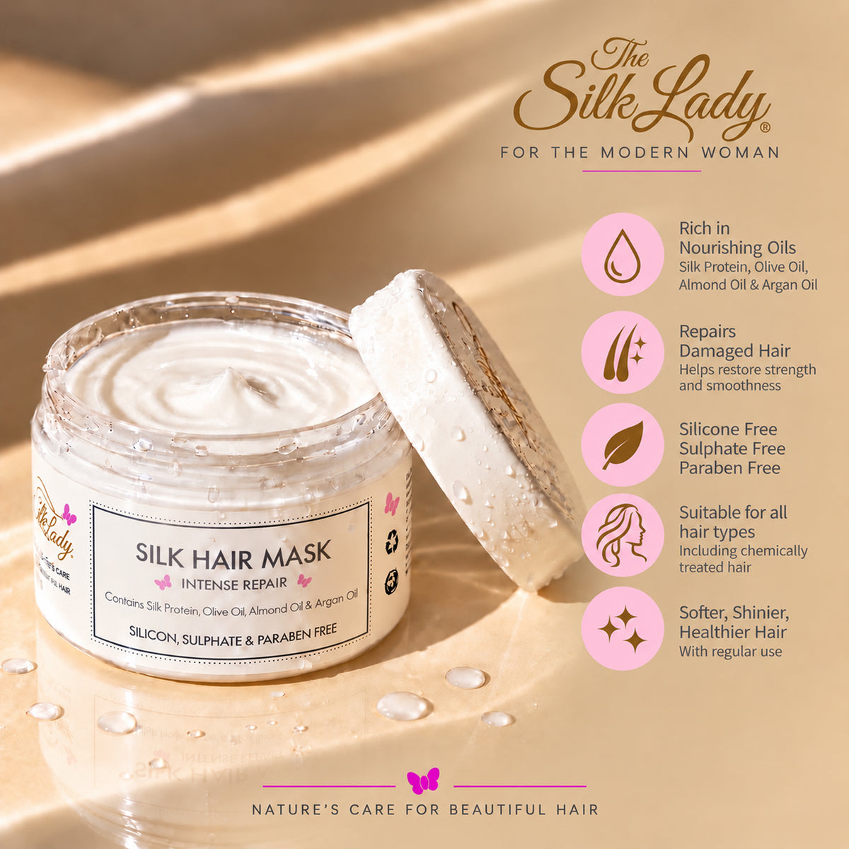 Silk Protein Hair Mask - intense repair 250ml