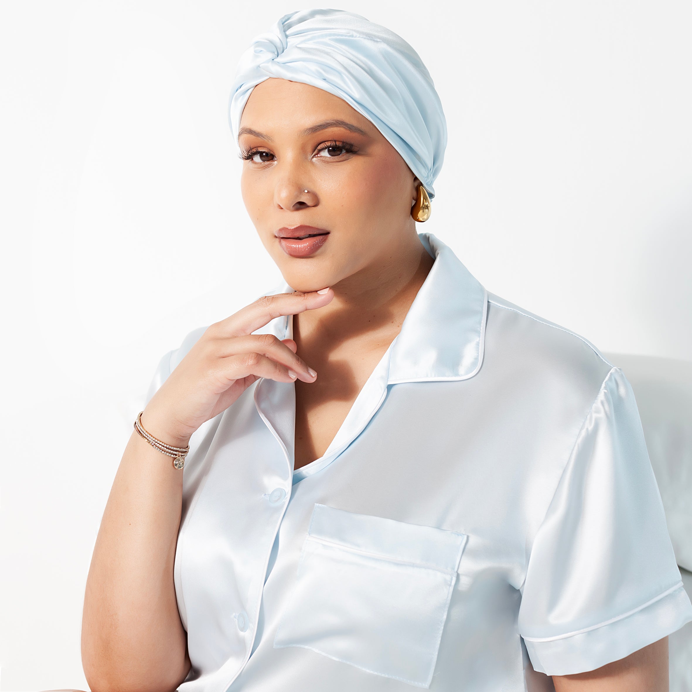 Ladies Summer PJ's - Ice Blue