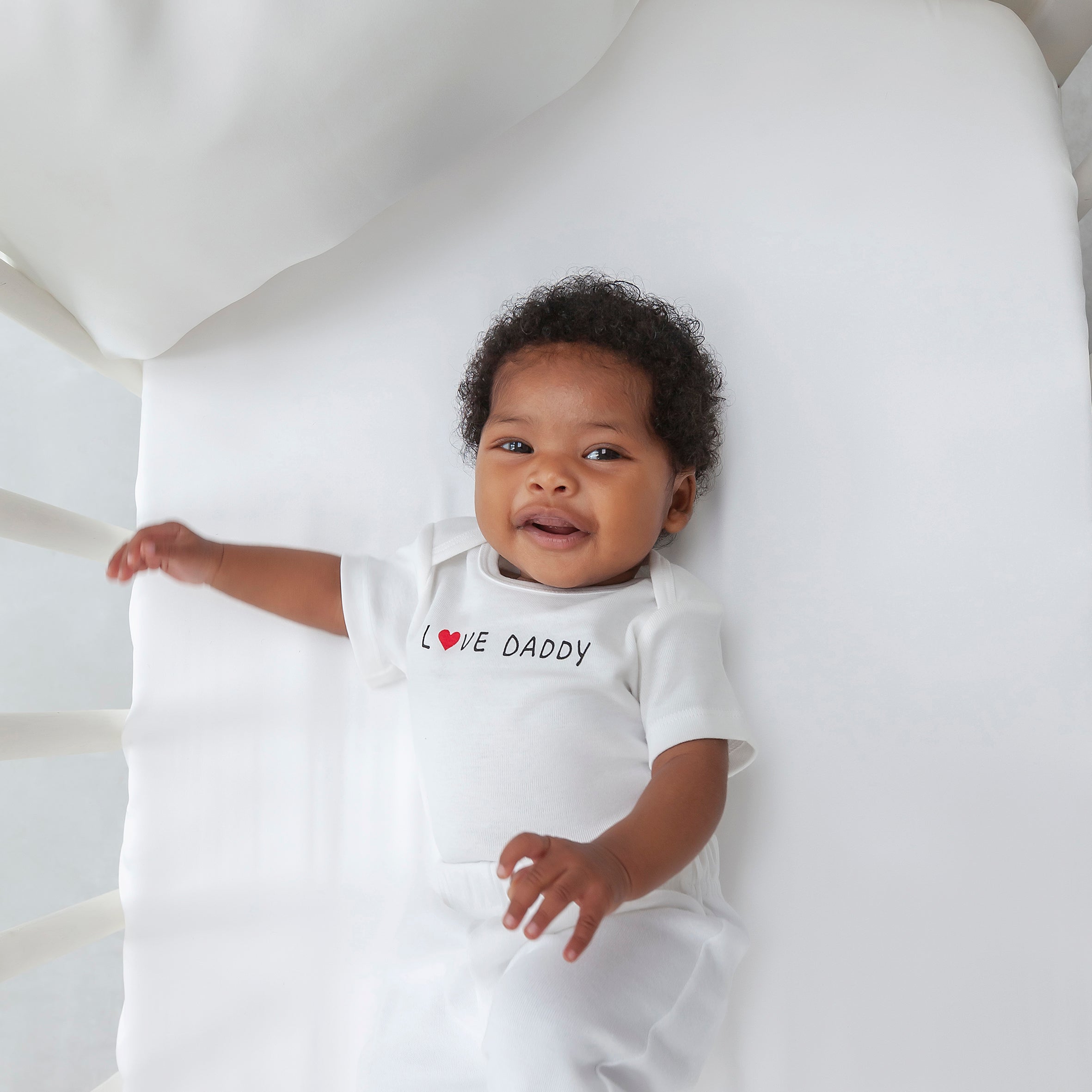 Organic Silk Baby Cot Fitted Sheet- Ivory White