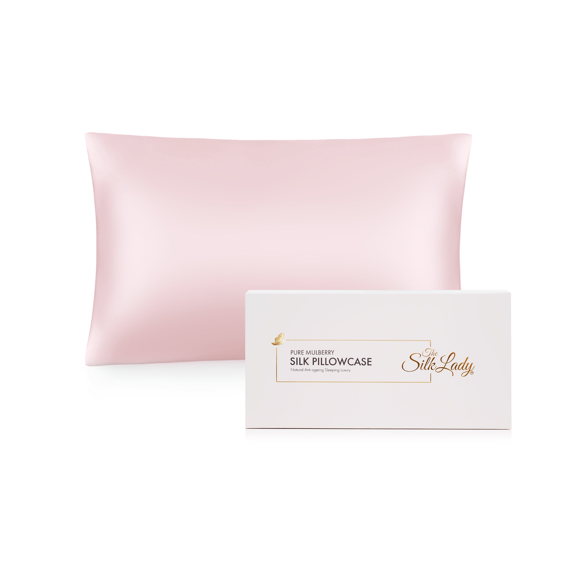 Pure Silk Pillowcase 22 Momme - Pink dream