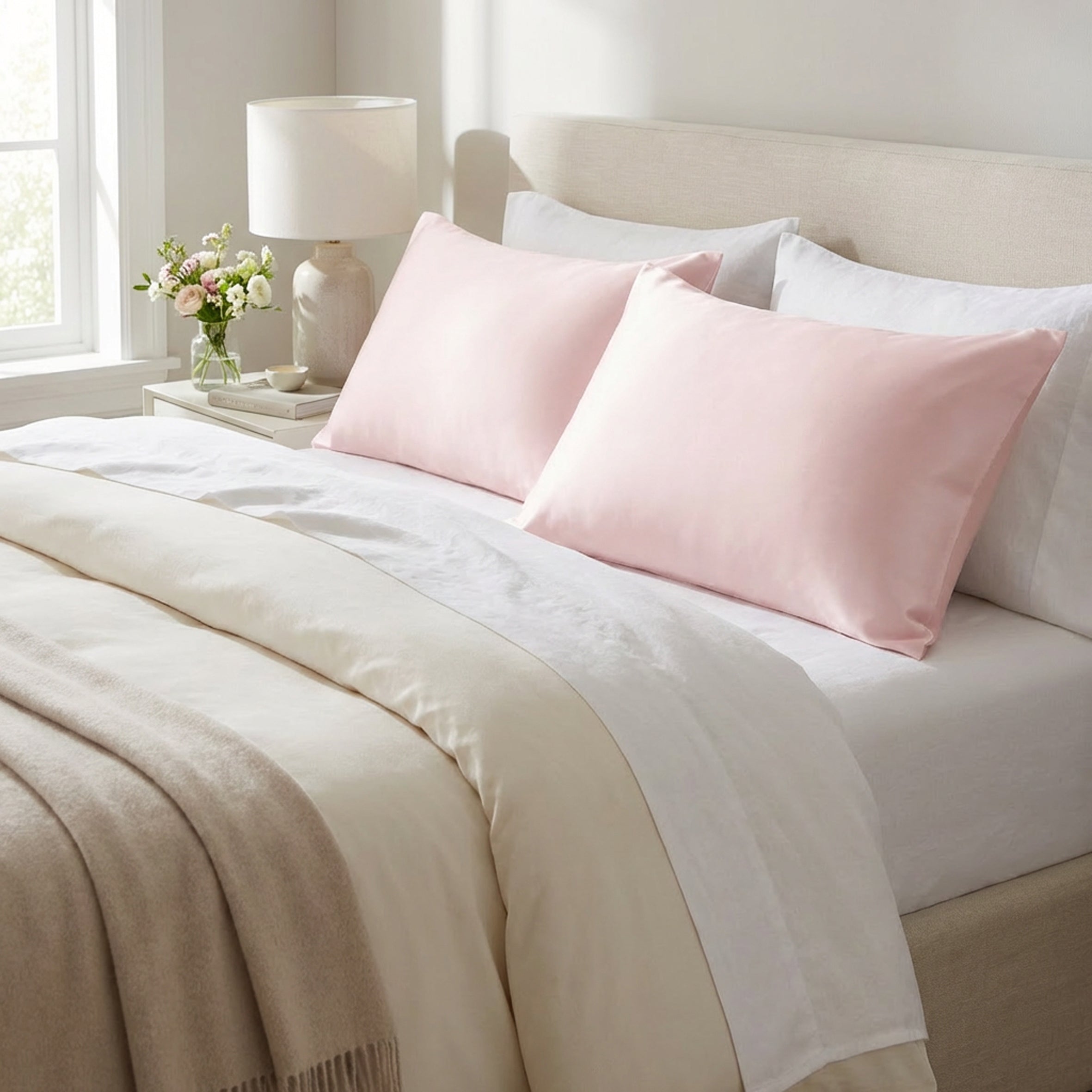 Pure Silk Pillowcase 22 Momme - Pink dream