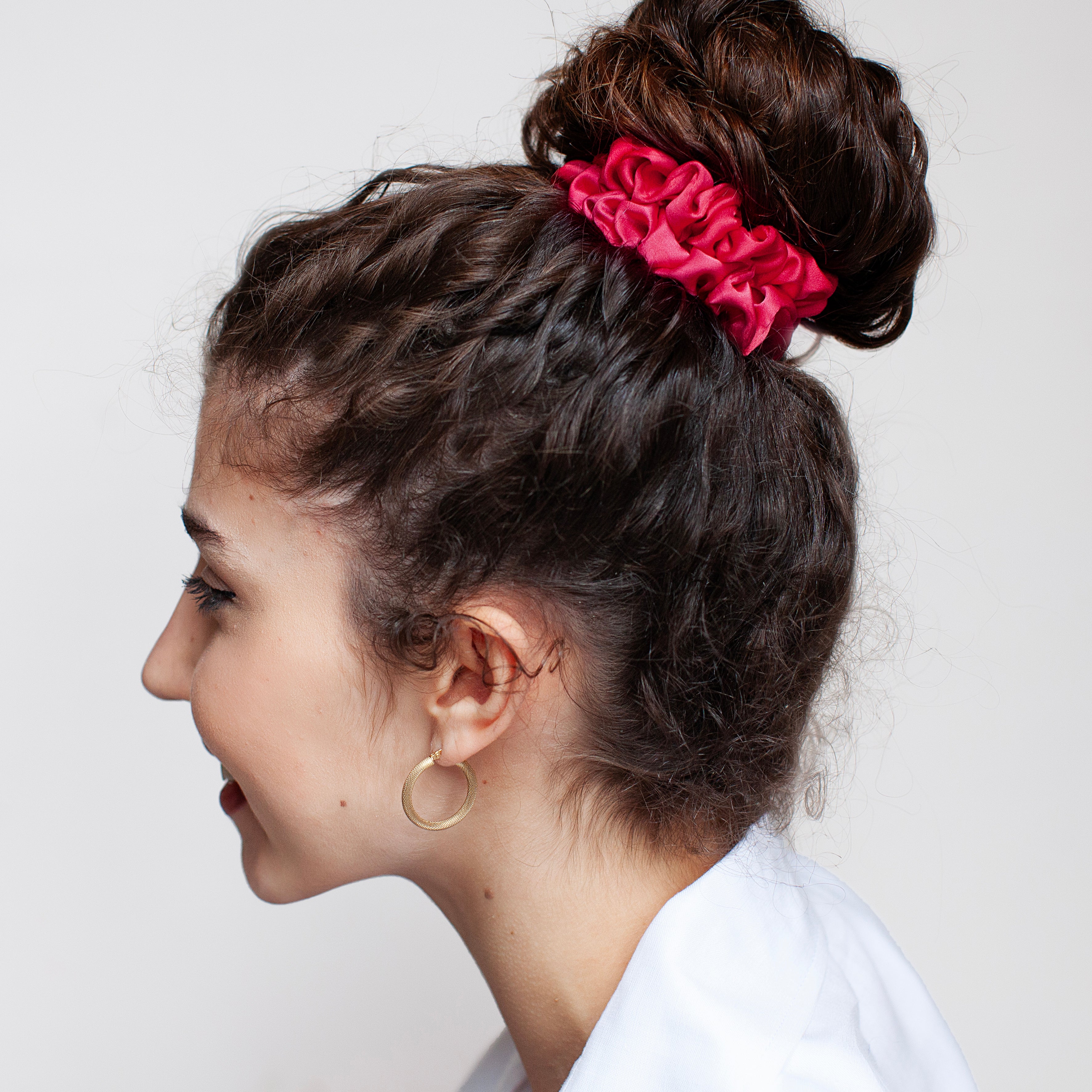 Strawberry Sundae slim silk scrunchies collection