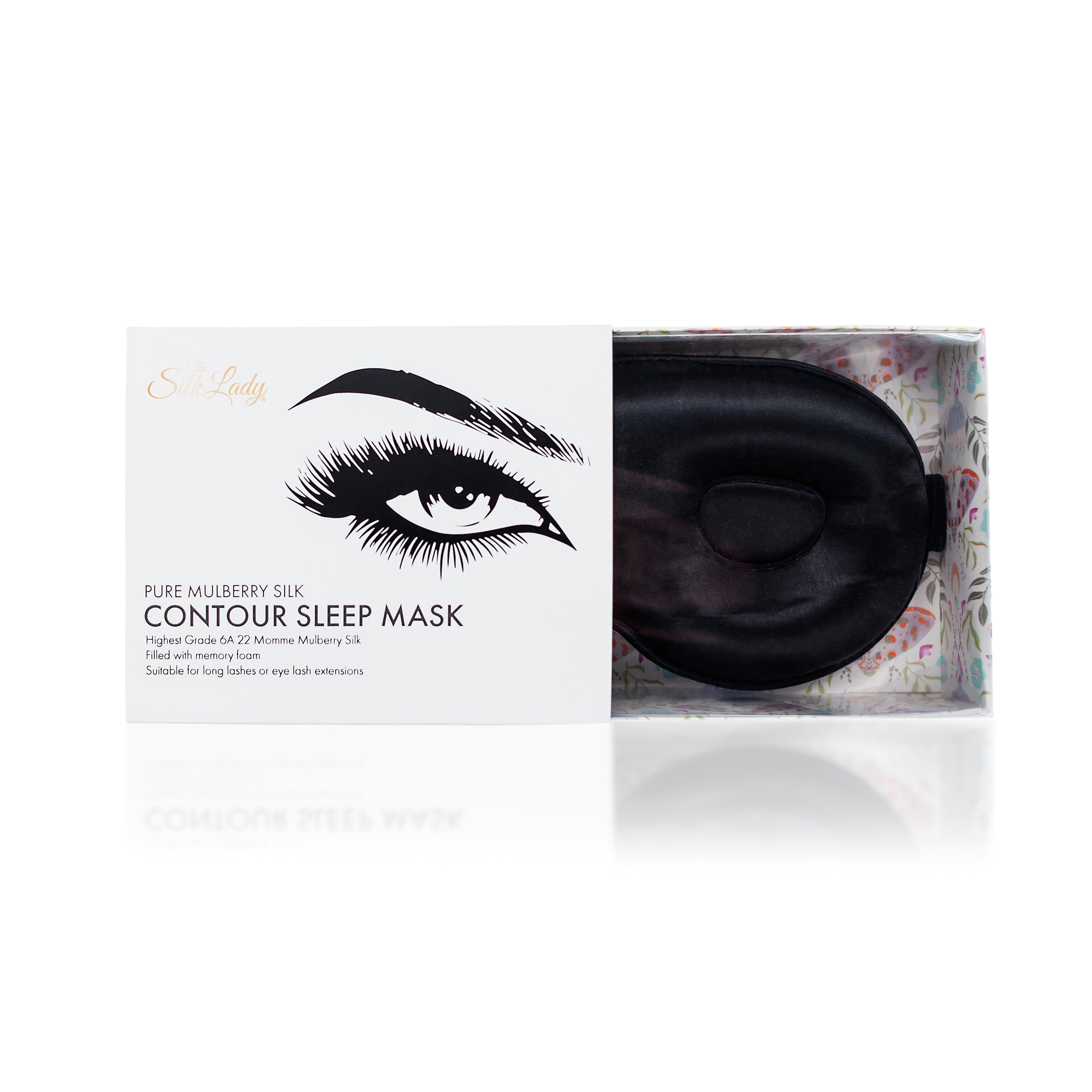Silk Contour Sleeping Masks - Moody Black