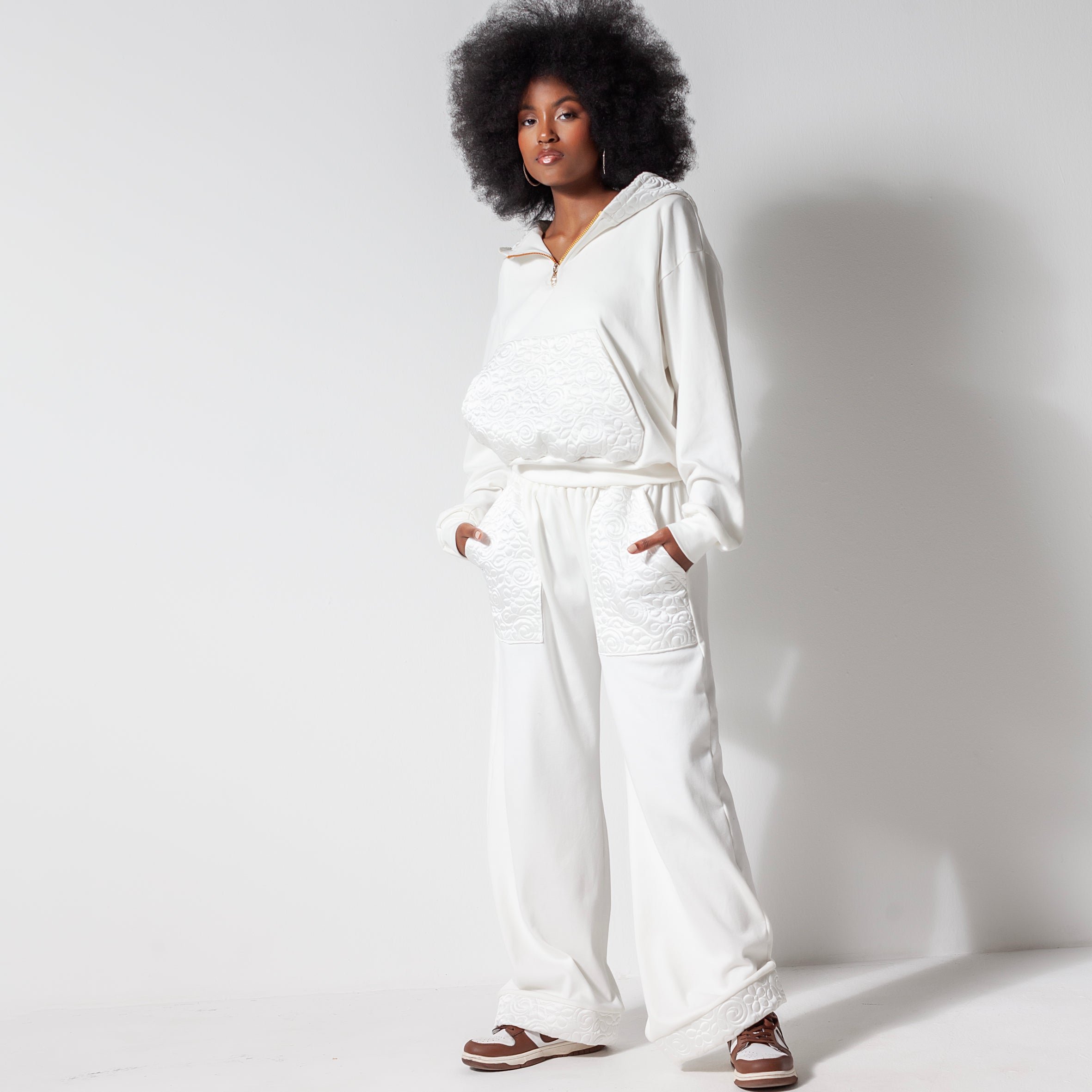 Ladies Silk and Cotton Tracksuit