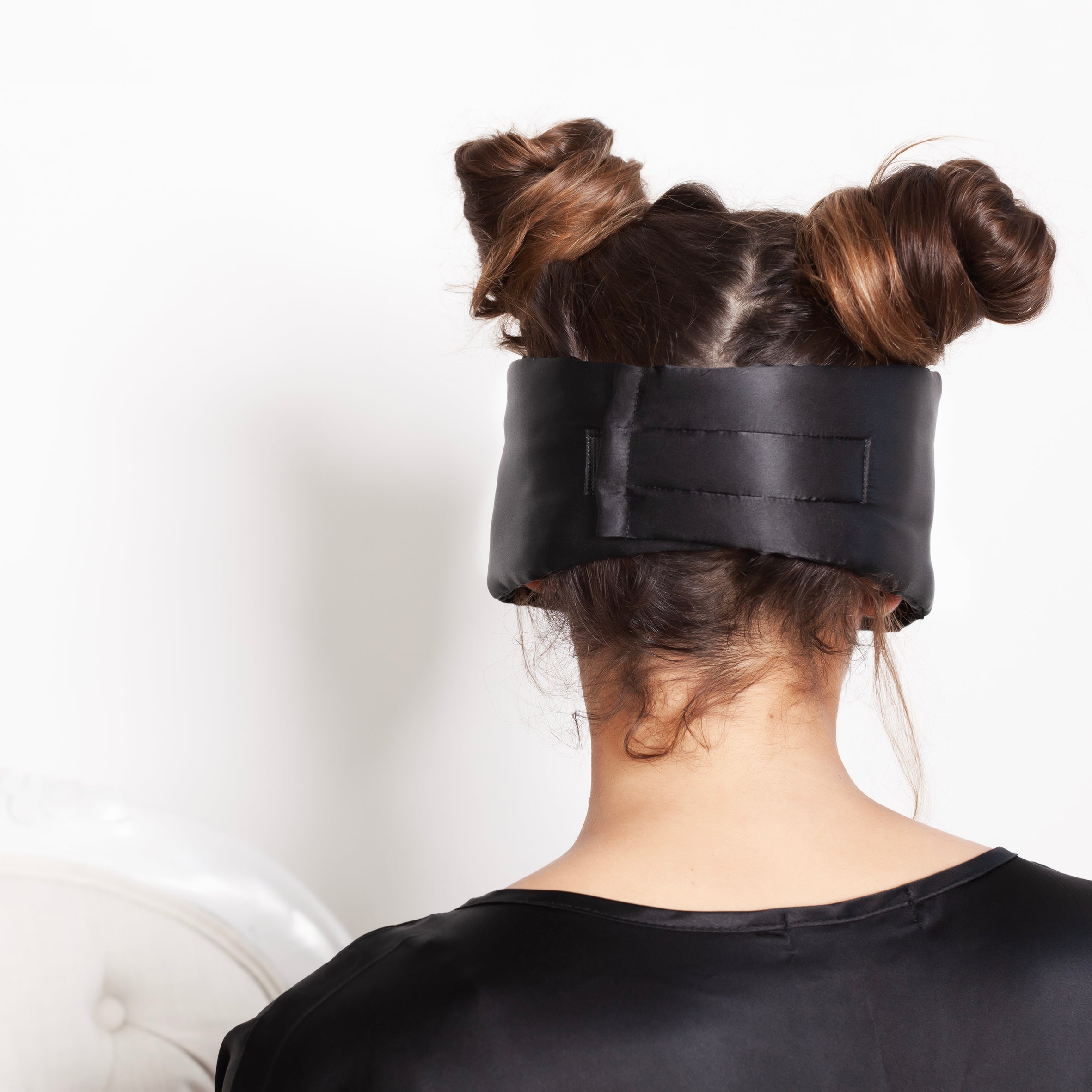 Silk Padded Sleeping Masks - Moody Black