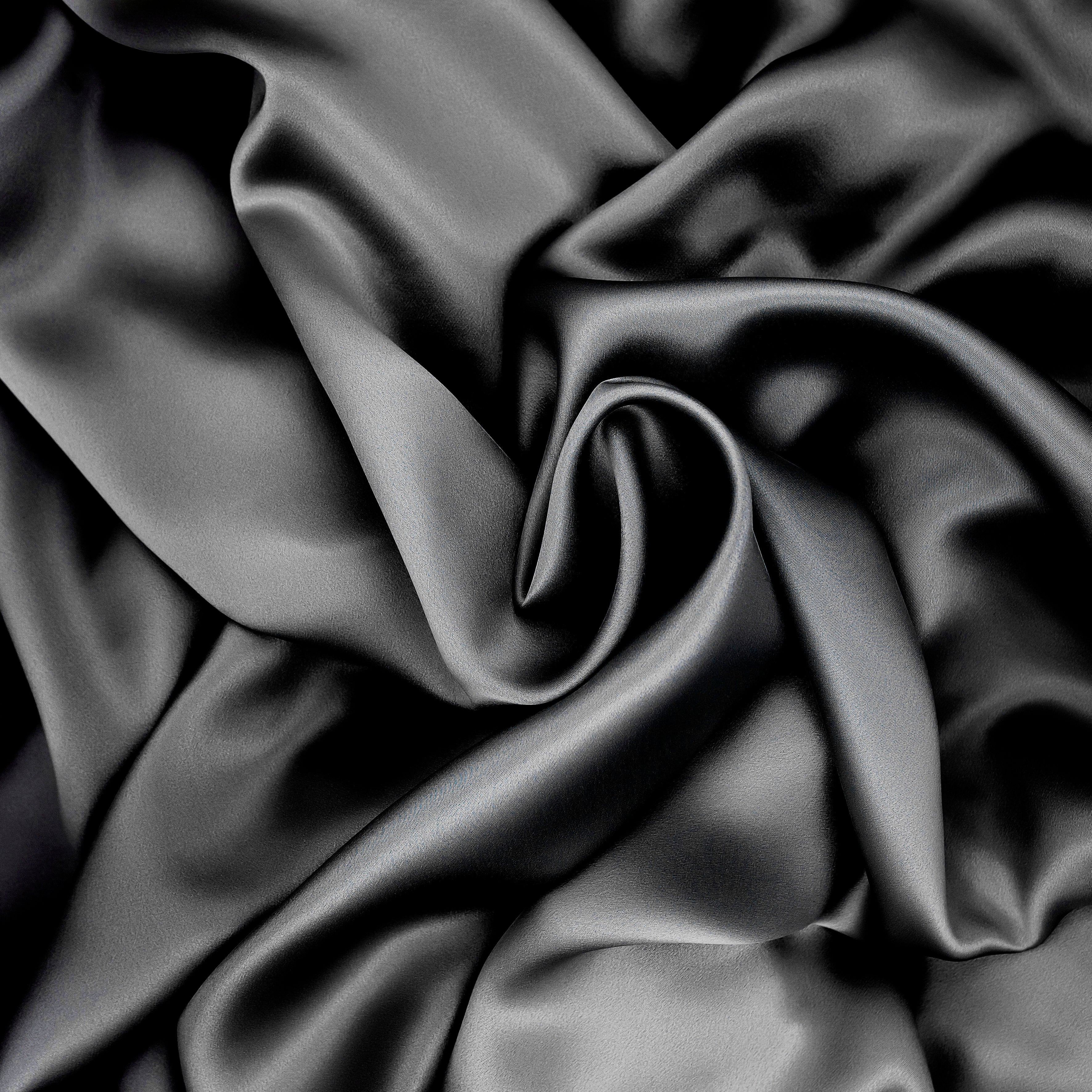 Pure Silk Pillowcase 22 Momme - Charcoal grey