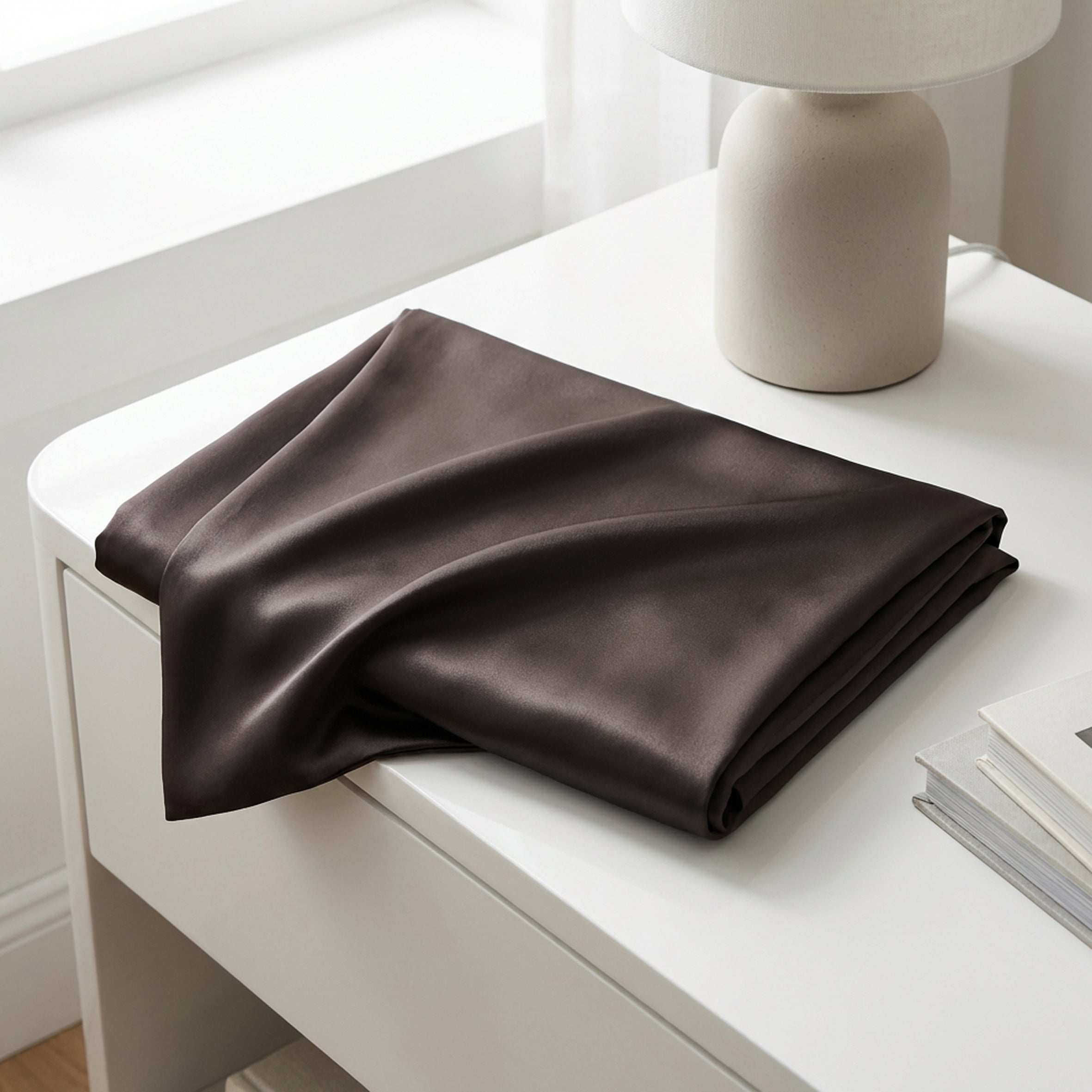 Pure Silk Pillowcase 22 Momme - Chocolate