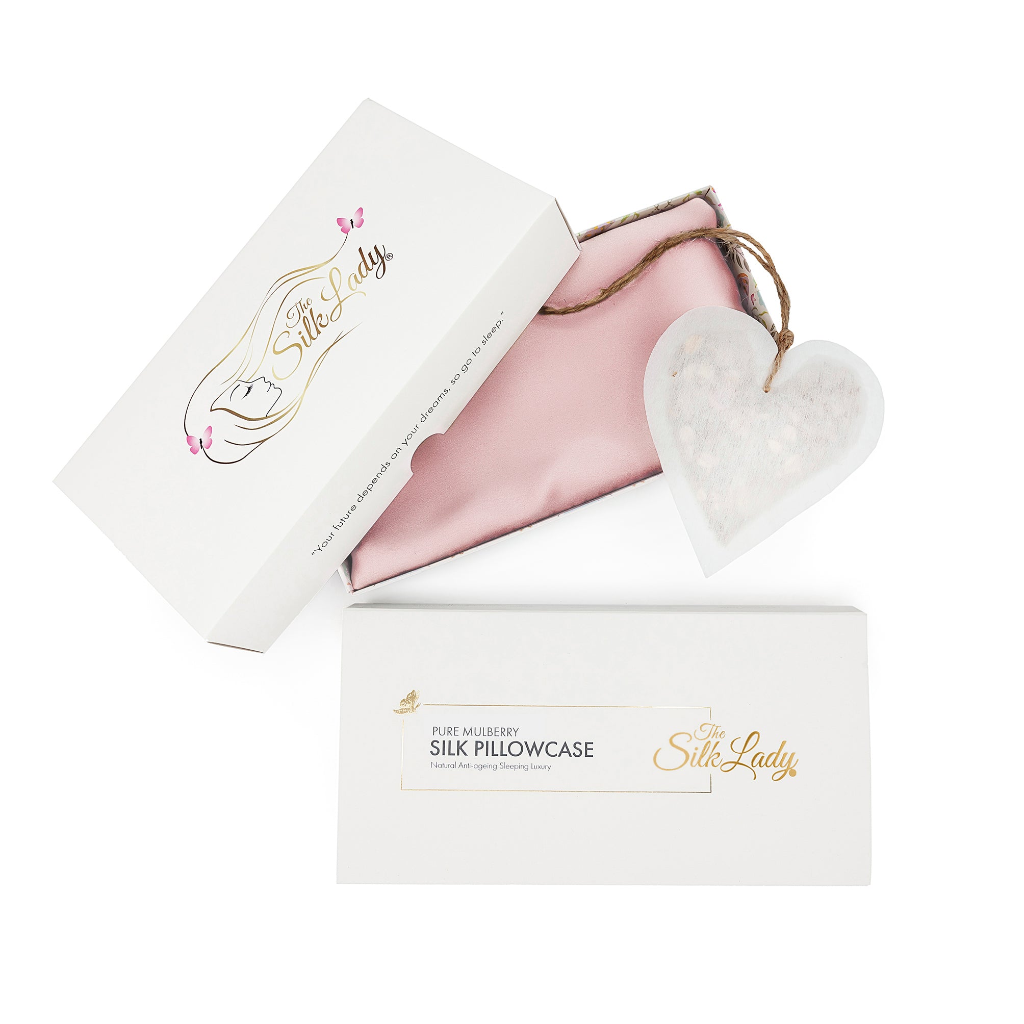 Pure Silk Pillowcase 22 Momme - Pink dream