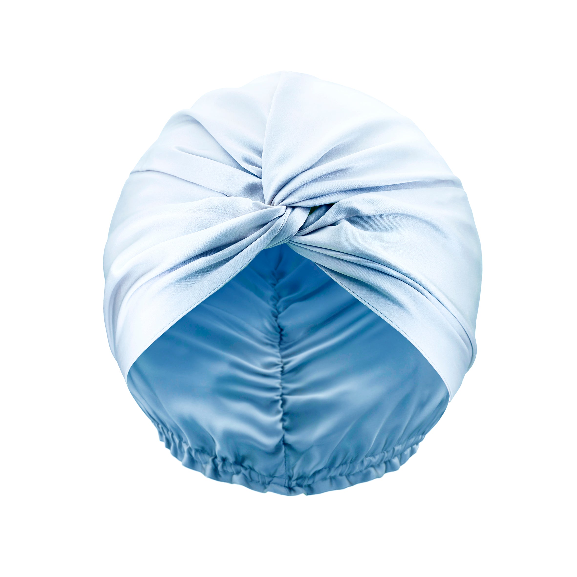 Pure Silk Turban - Ice Blue