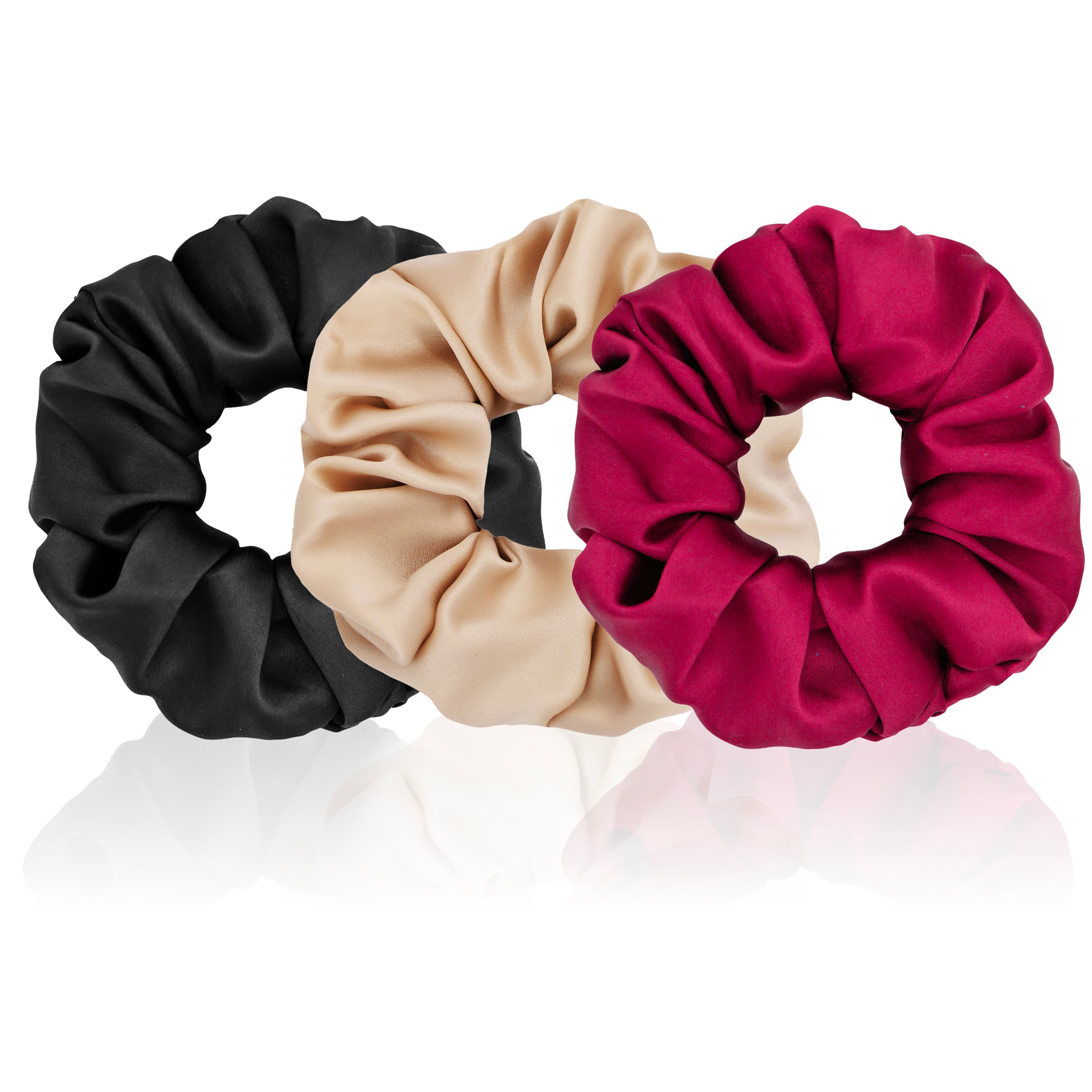 Gala Set Thick Silk Scrunchies Collection