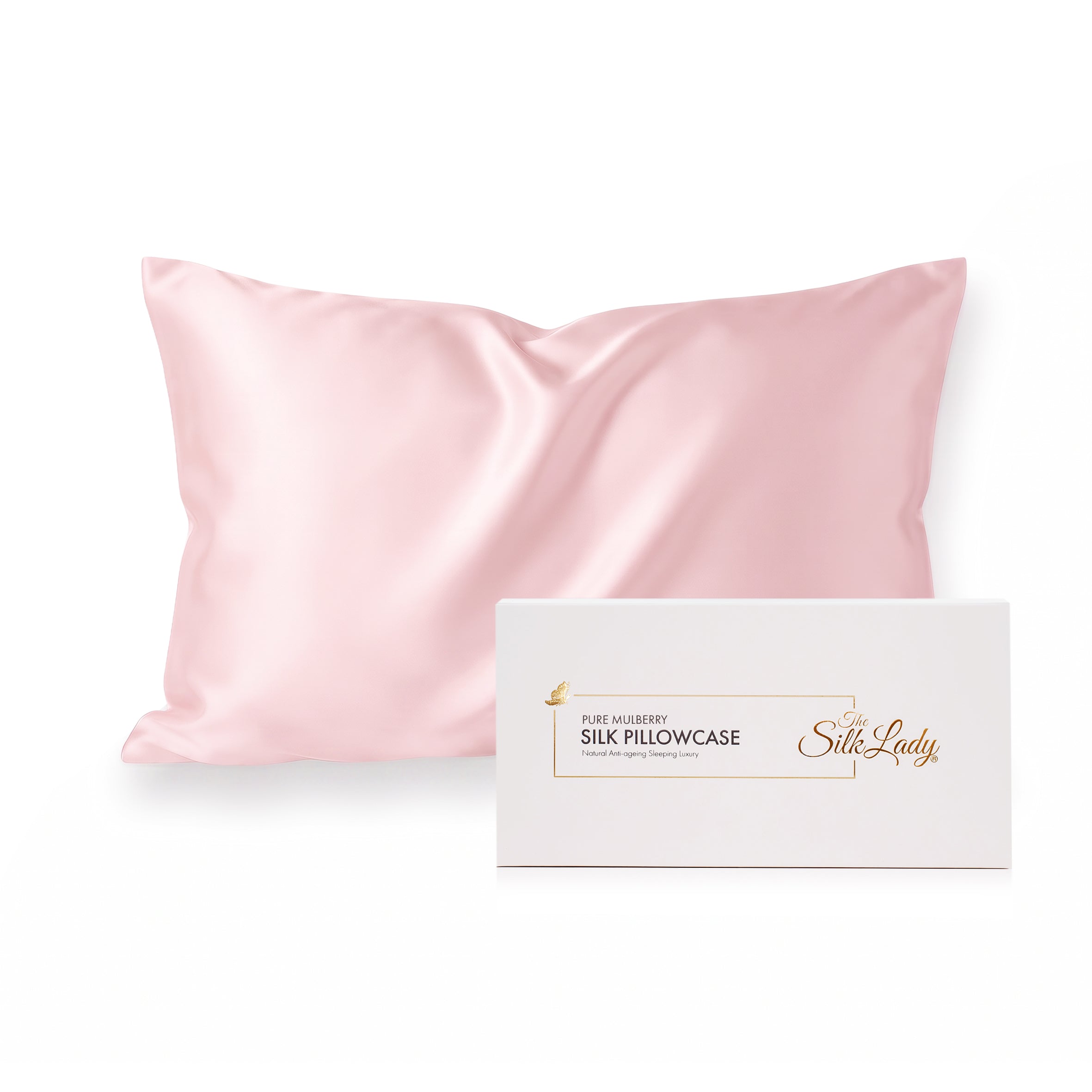 Pure Silk Pillowcase 22 Momme - Pink dream