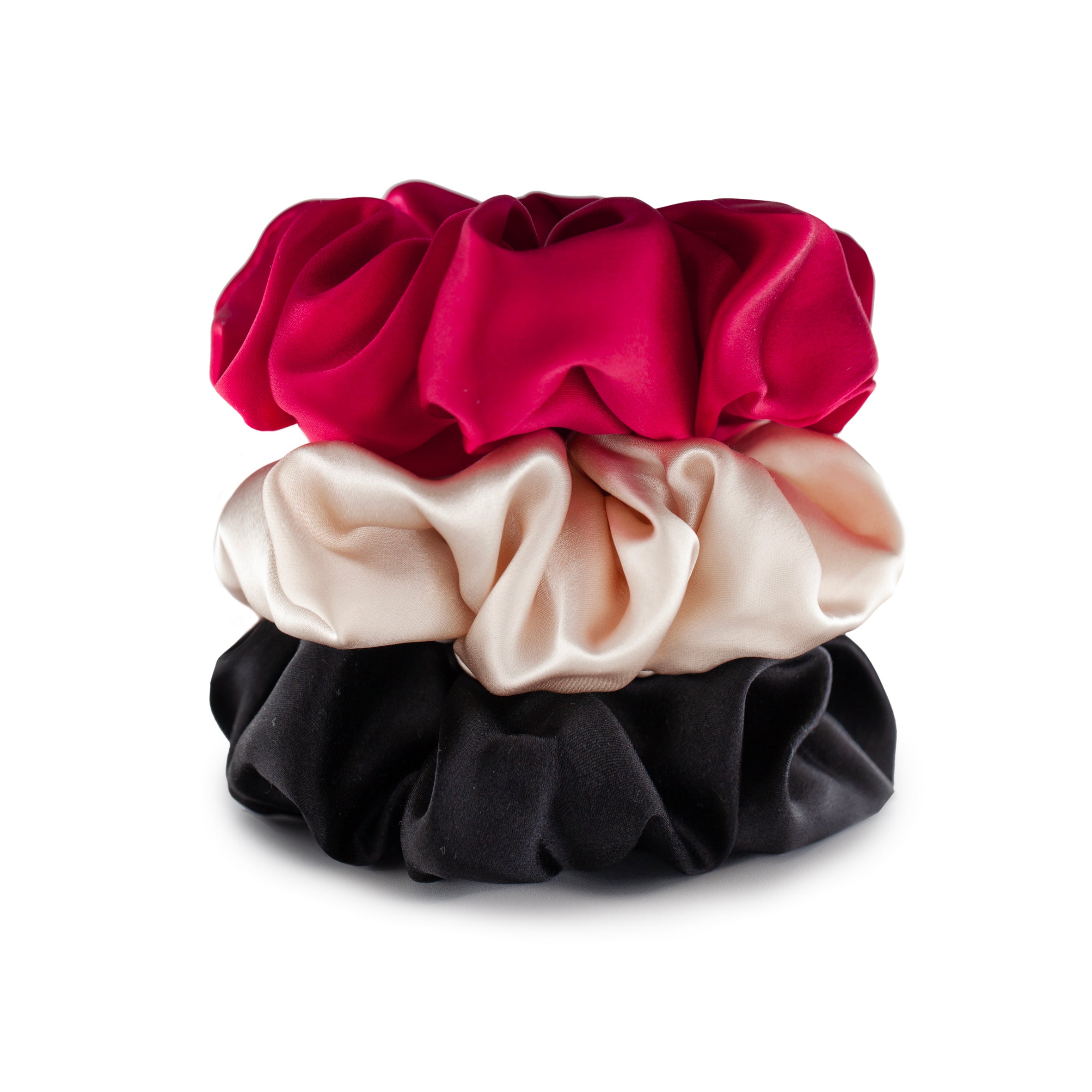 Gala Set Thick Silk Scrunchies Collection