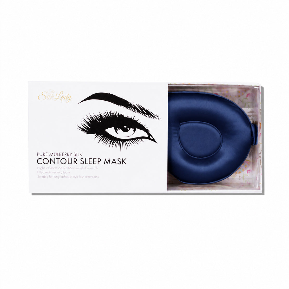 Silk Contour Sleeping Masks - Navy Blue