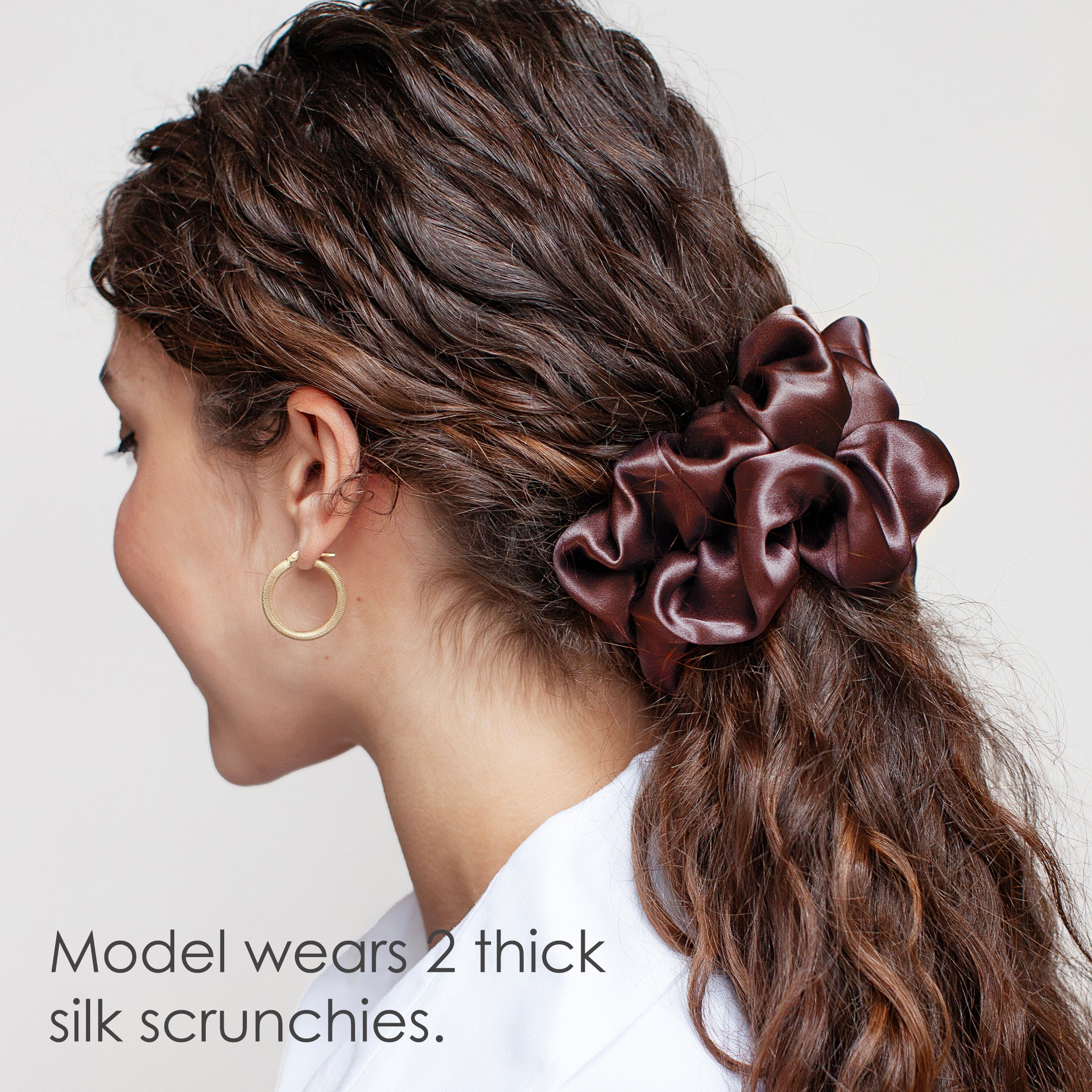 Bohemian Lux Thick Silk Scrunchies Collection
