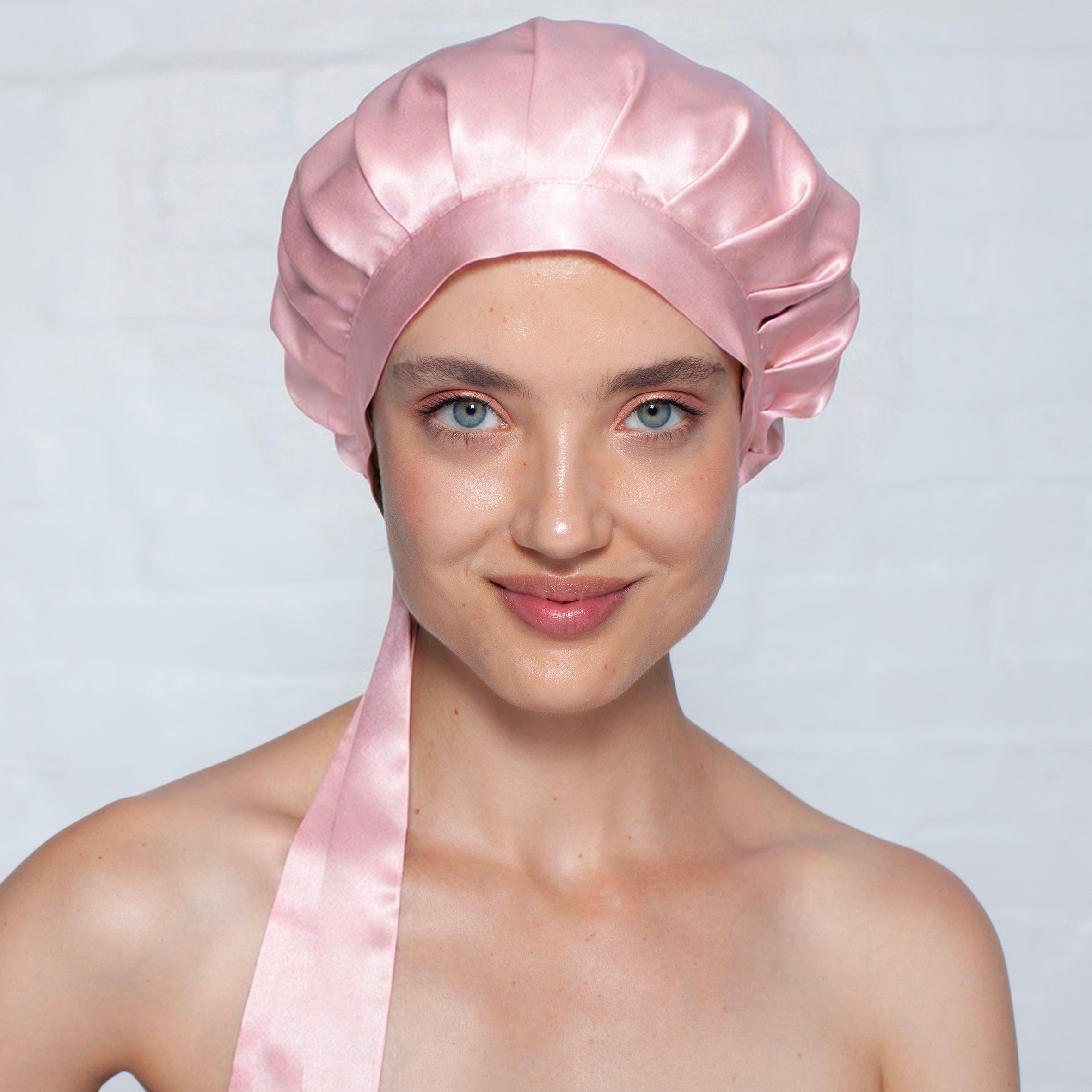 Pure Silk Bonnet - Pink