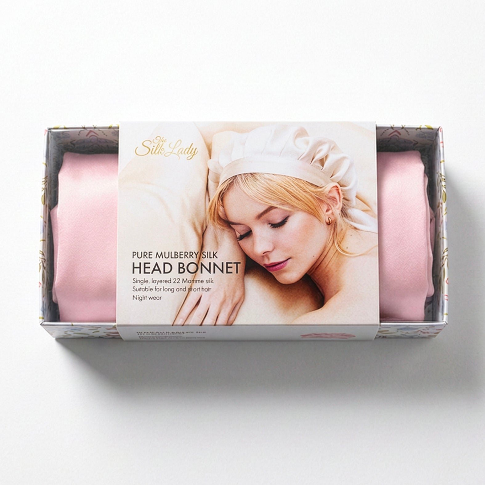 Pure Silk Bonnet - Pink