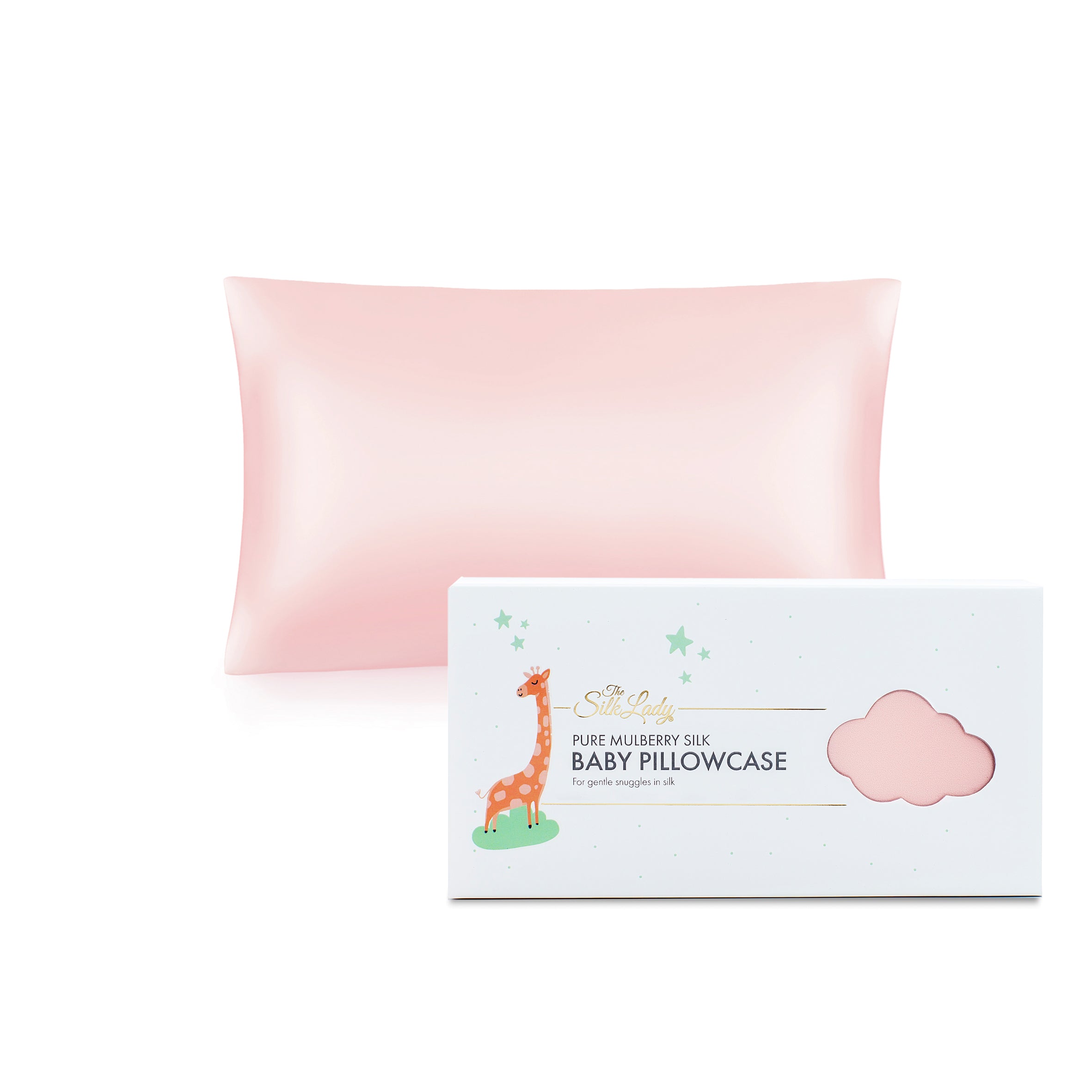 Silk Baby Pillowcases - Baby Pink