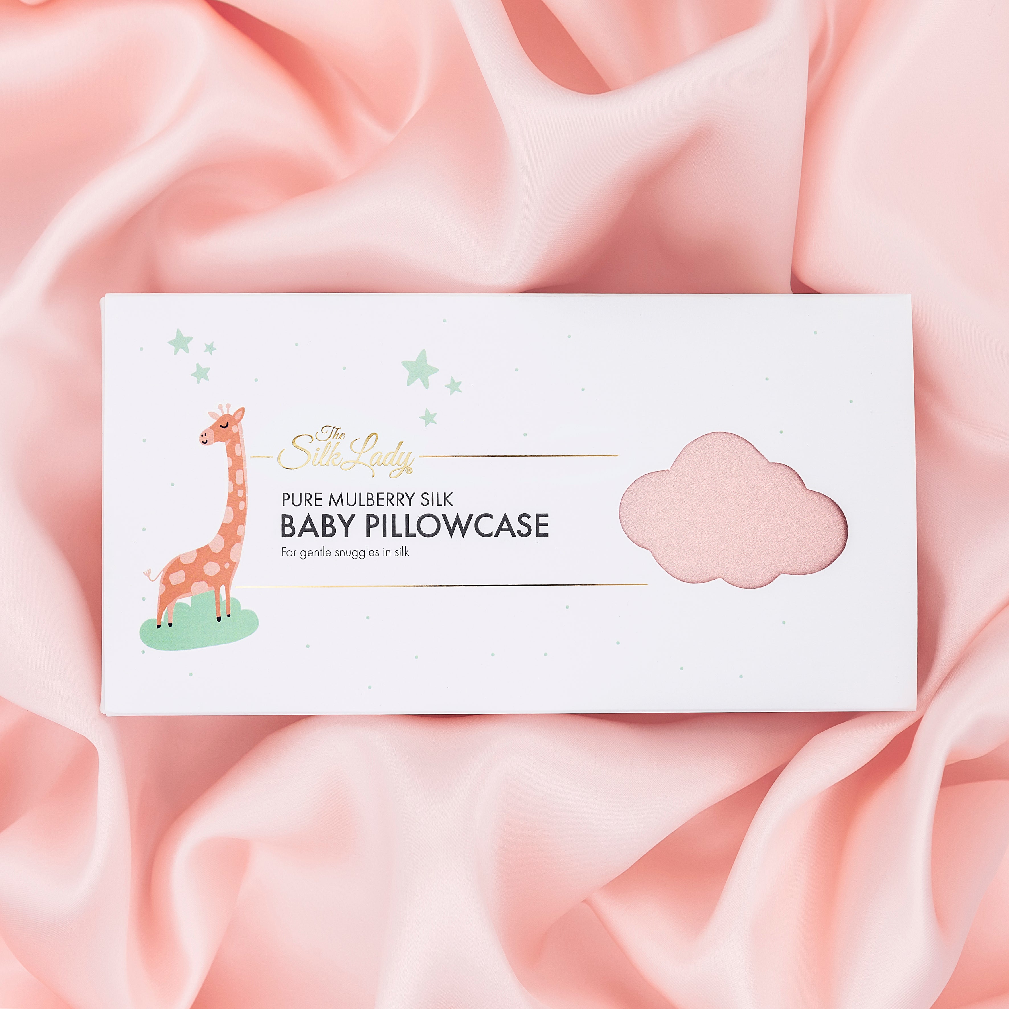 Silk Baby Pillowcases - Baby Pink