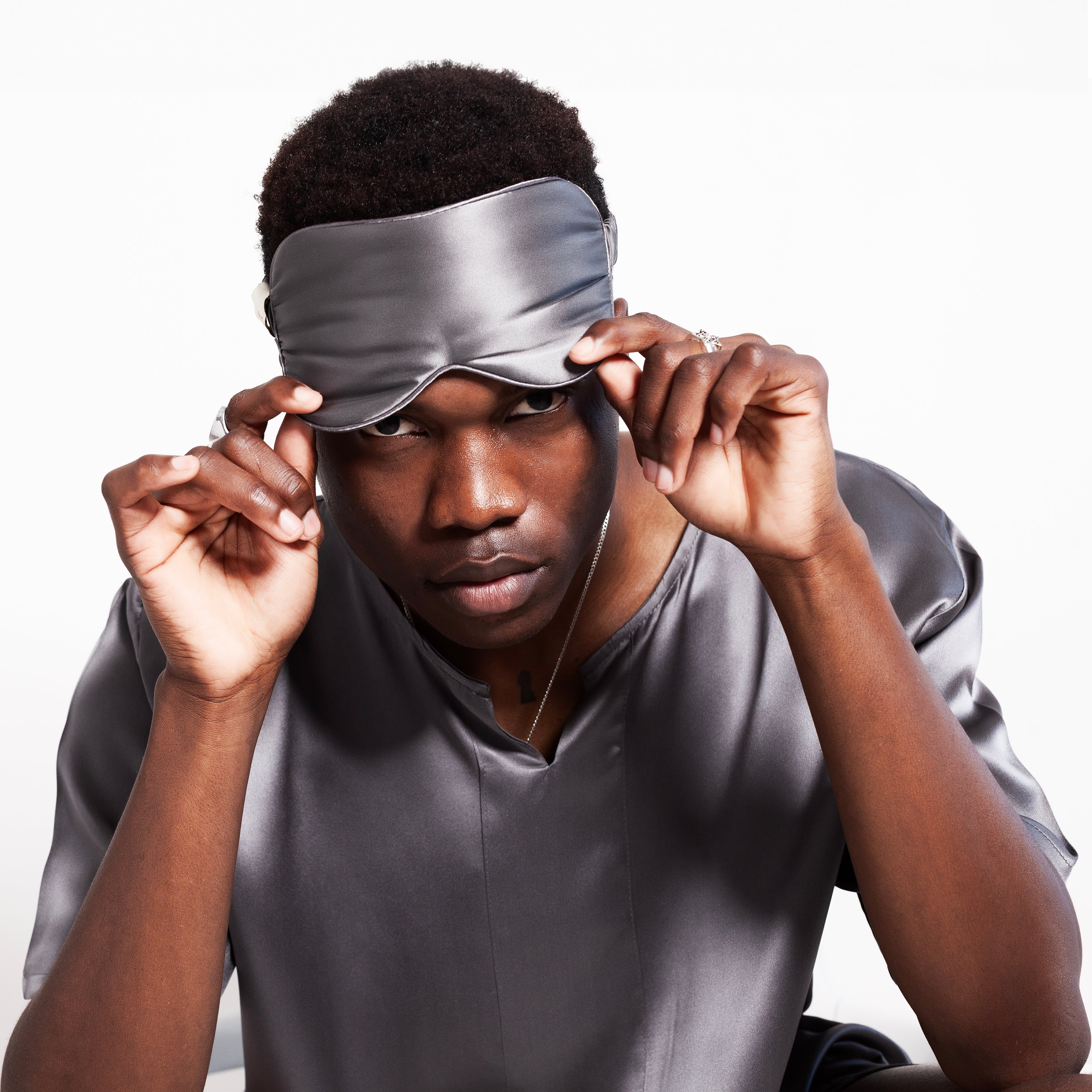 Silk Sleeping Masks - Charcoal Grey