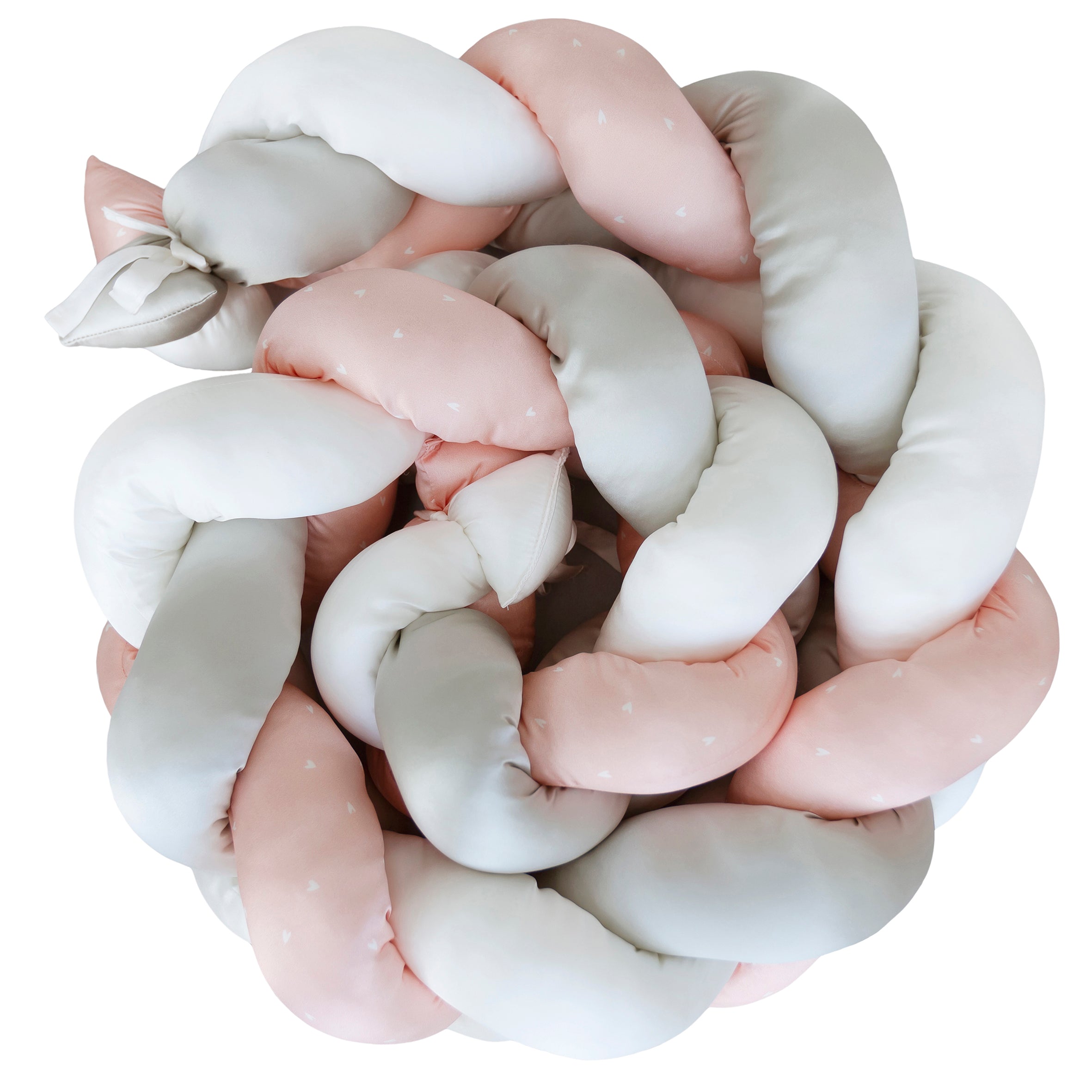 Silk Baby Cot Bumper - Pretty Pink