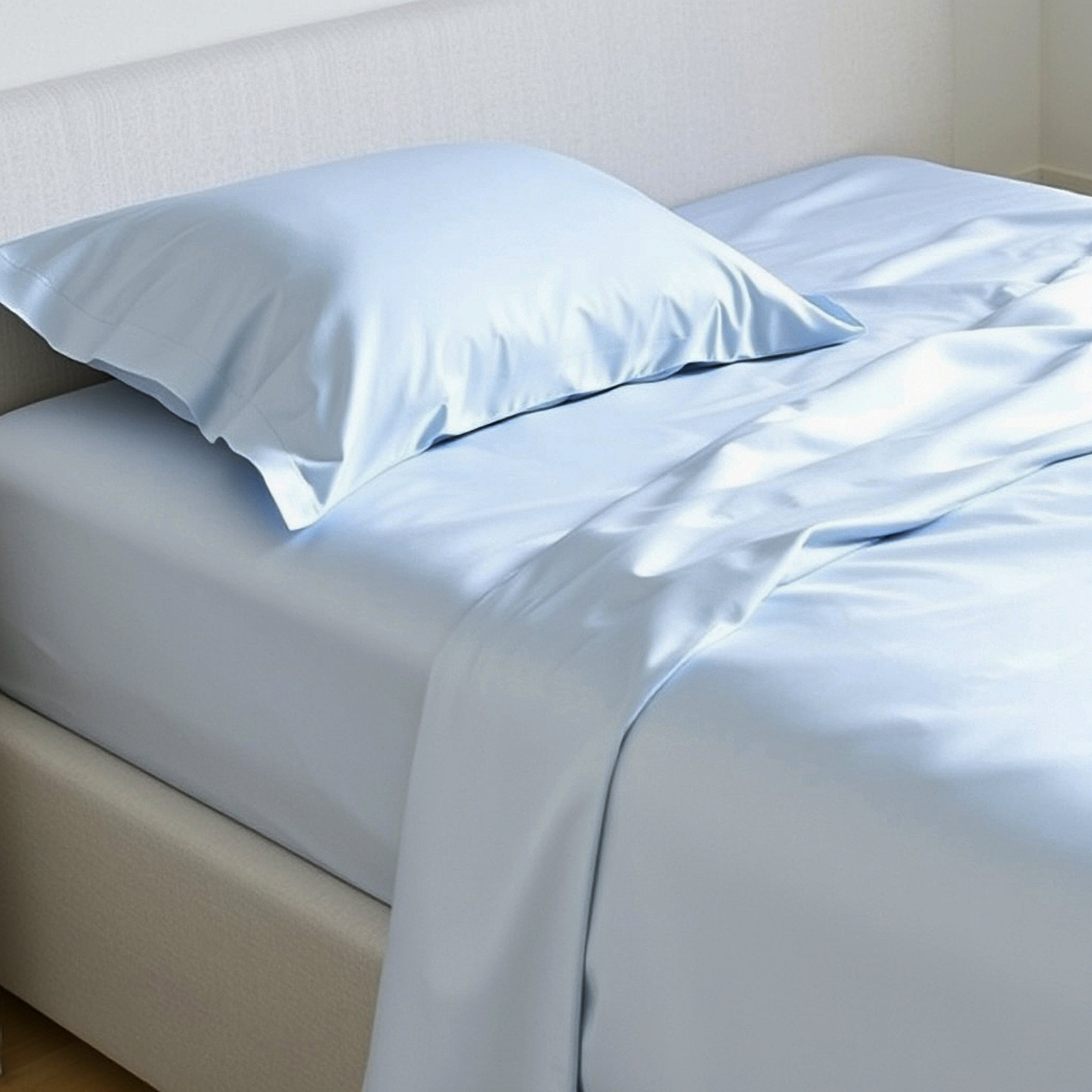 Pure Silk Pillowcase 22 Momme - Sky Blue