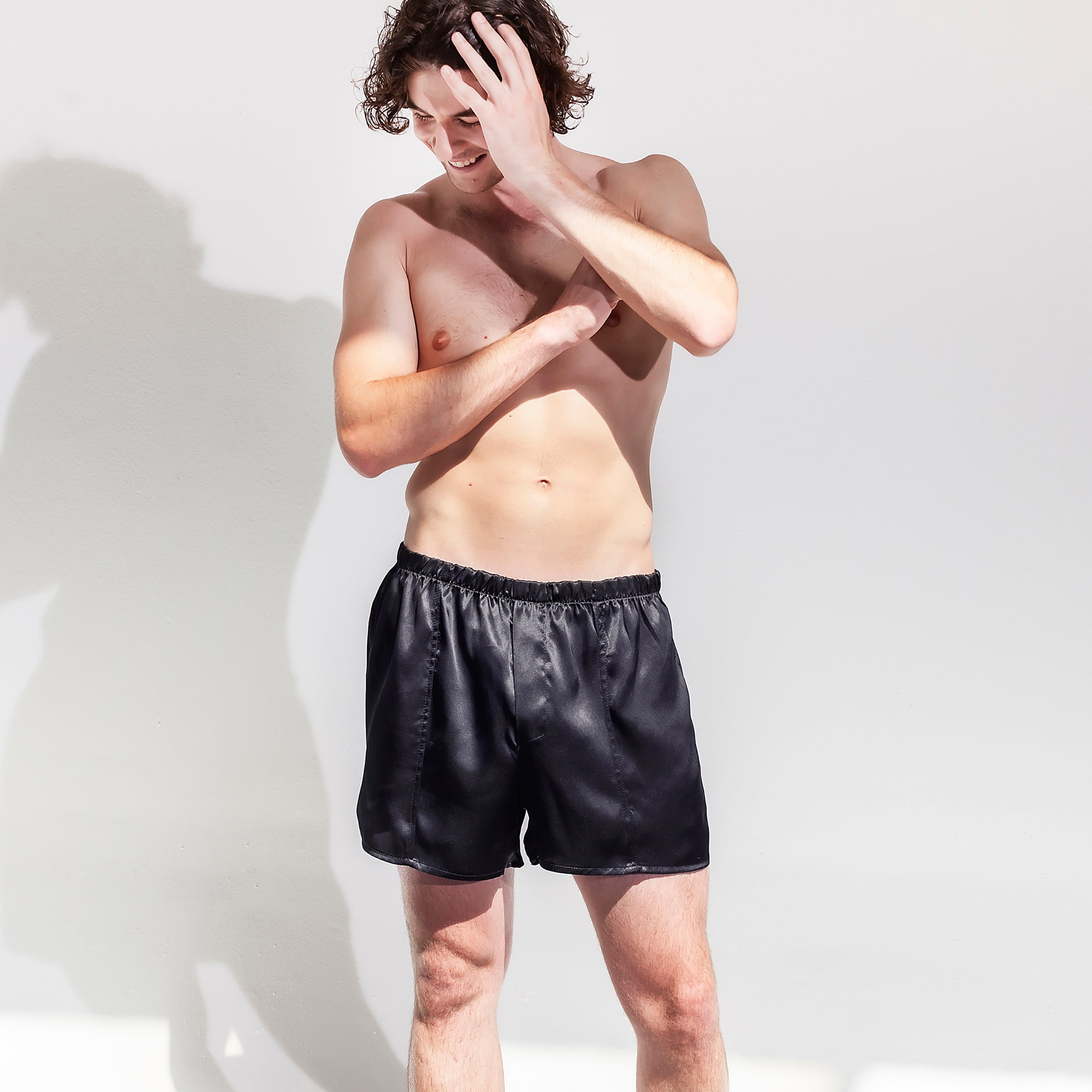 Gentleman Silk Boxers - Black