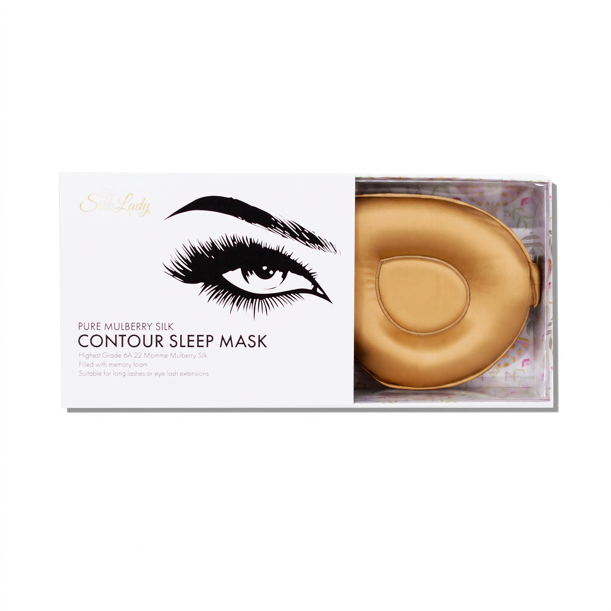 Silk Contour Sleeping Masks - Gold Caramel