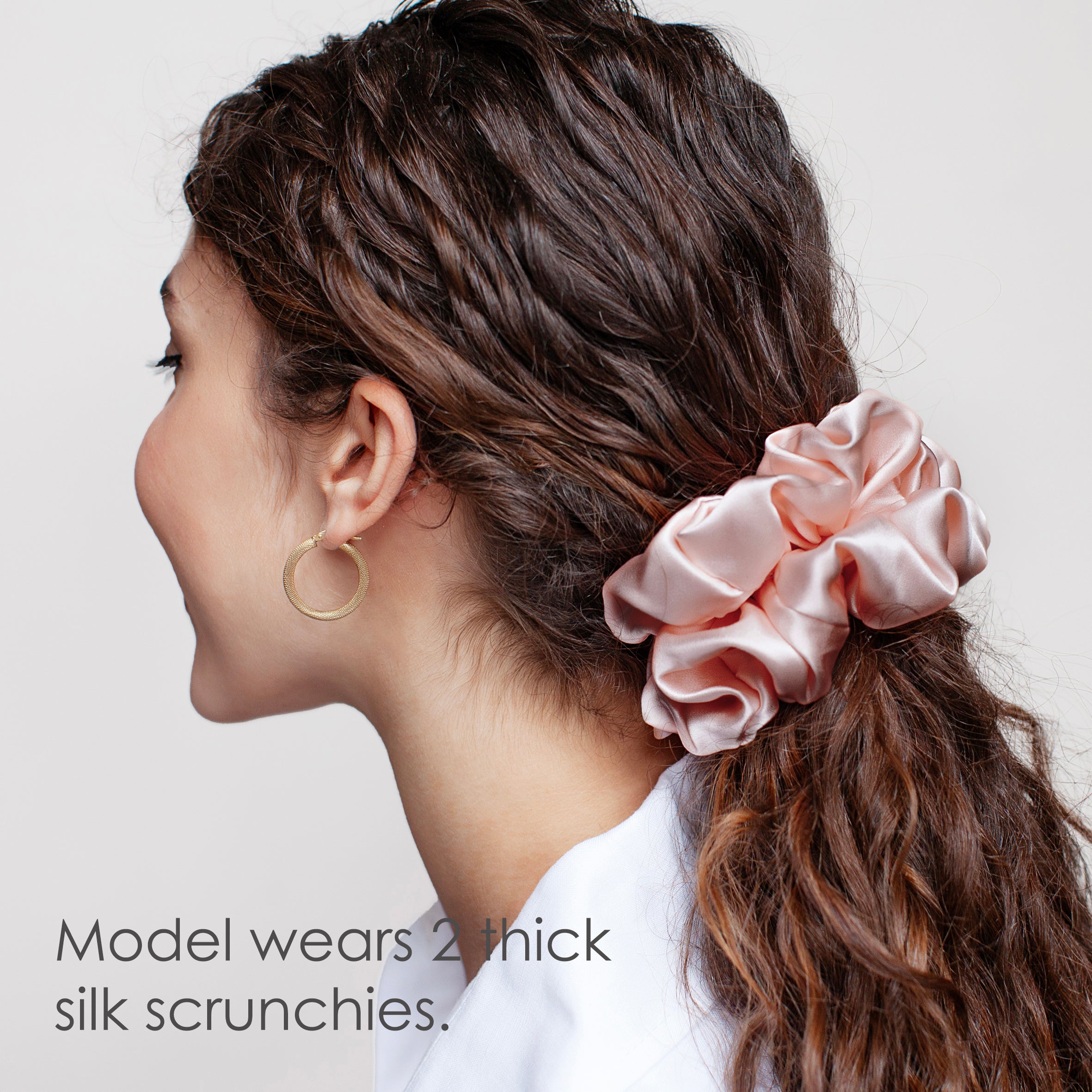Pastel Elegance Thick Silk Scrunchies Collection