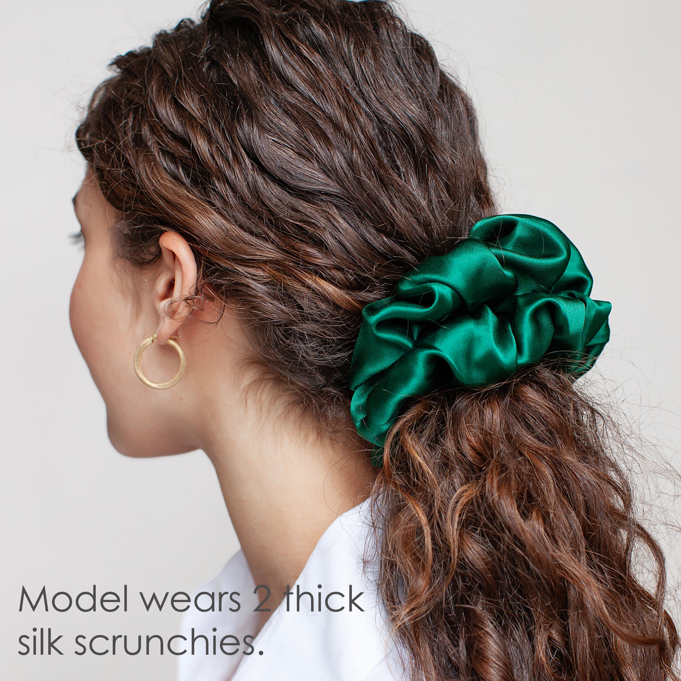 Bohemian Lux Thick Silk Scrunchies Collection