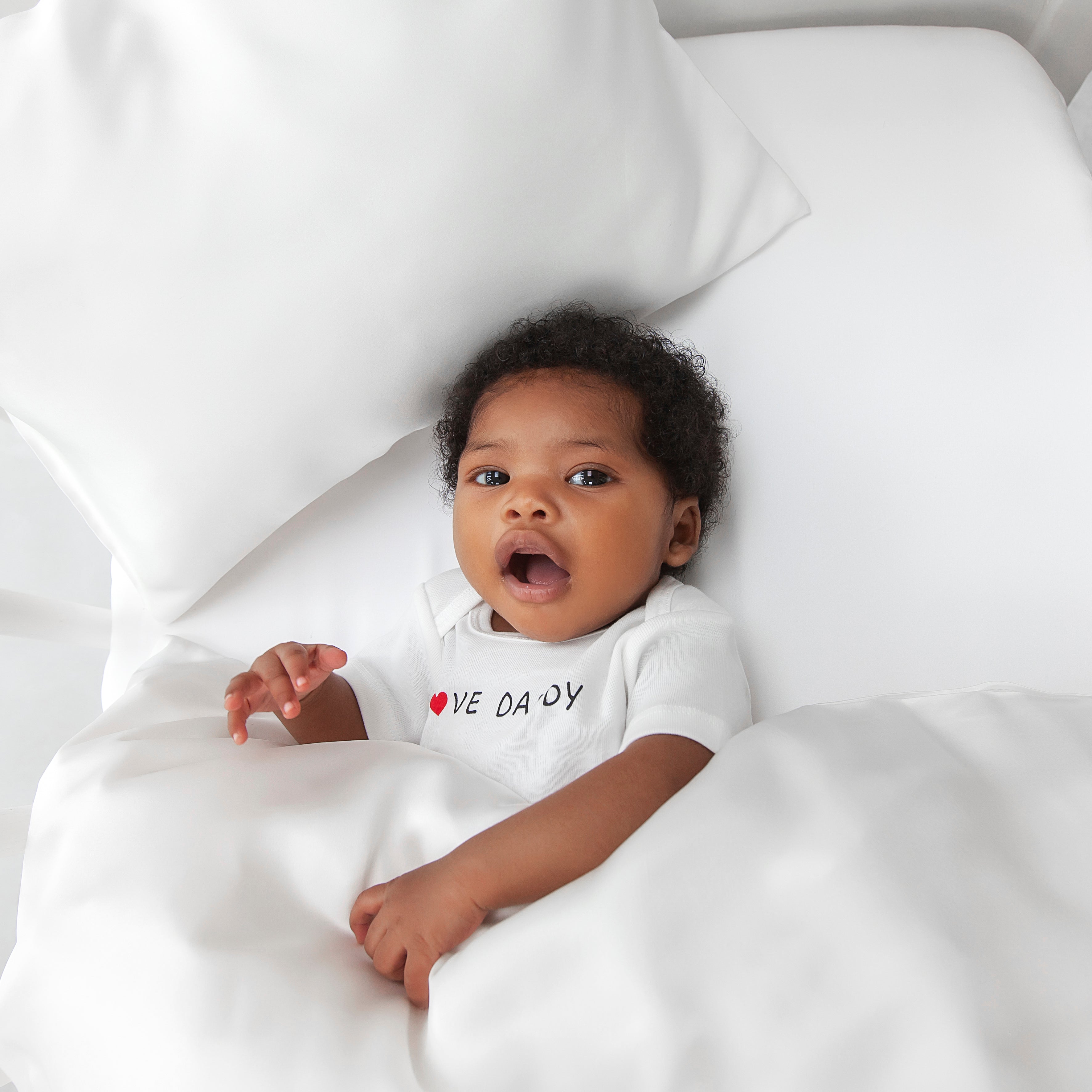 Organic Silk Baby Pillowcases - Ivory White