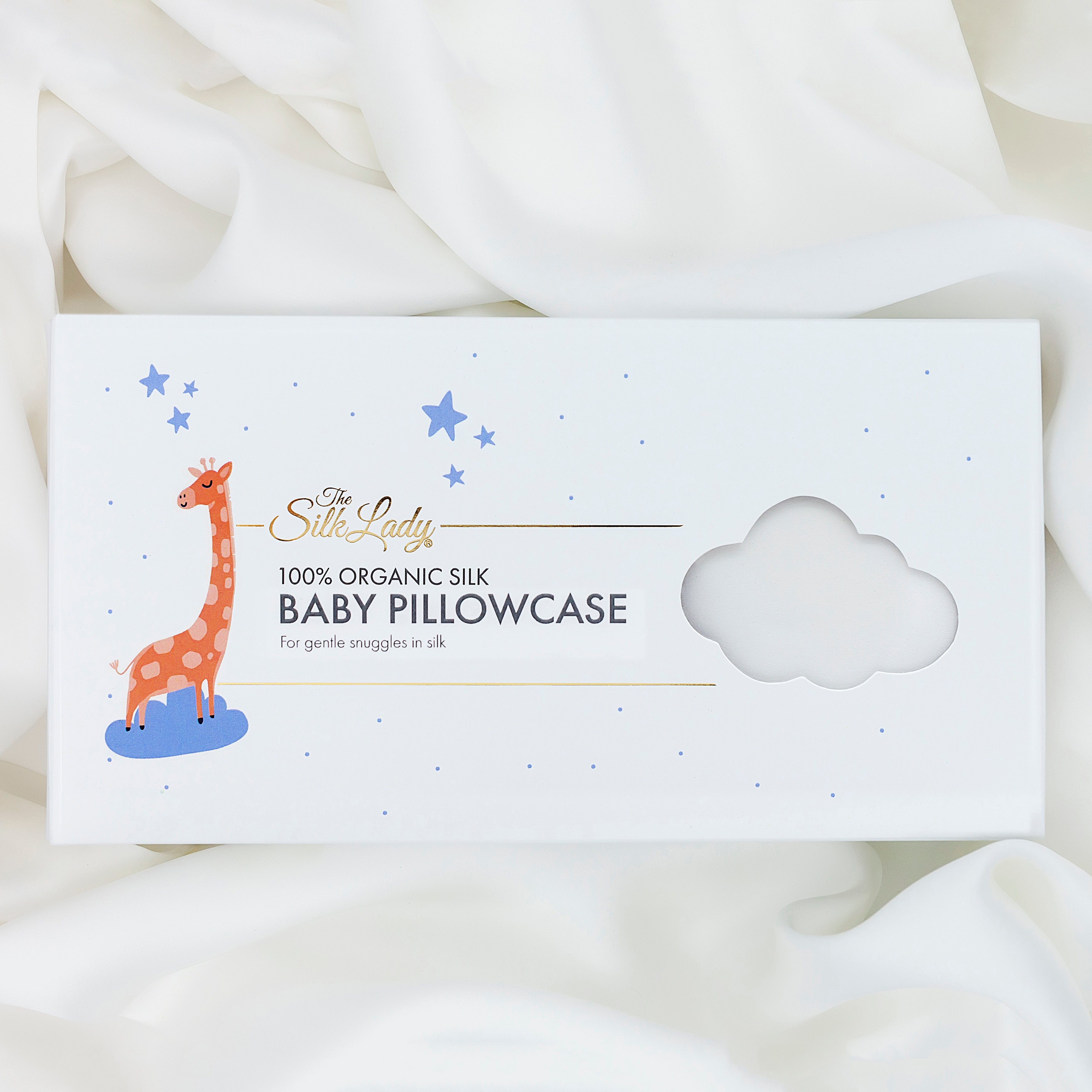 Organic Silk Baby Pillowcases - Ivory White