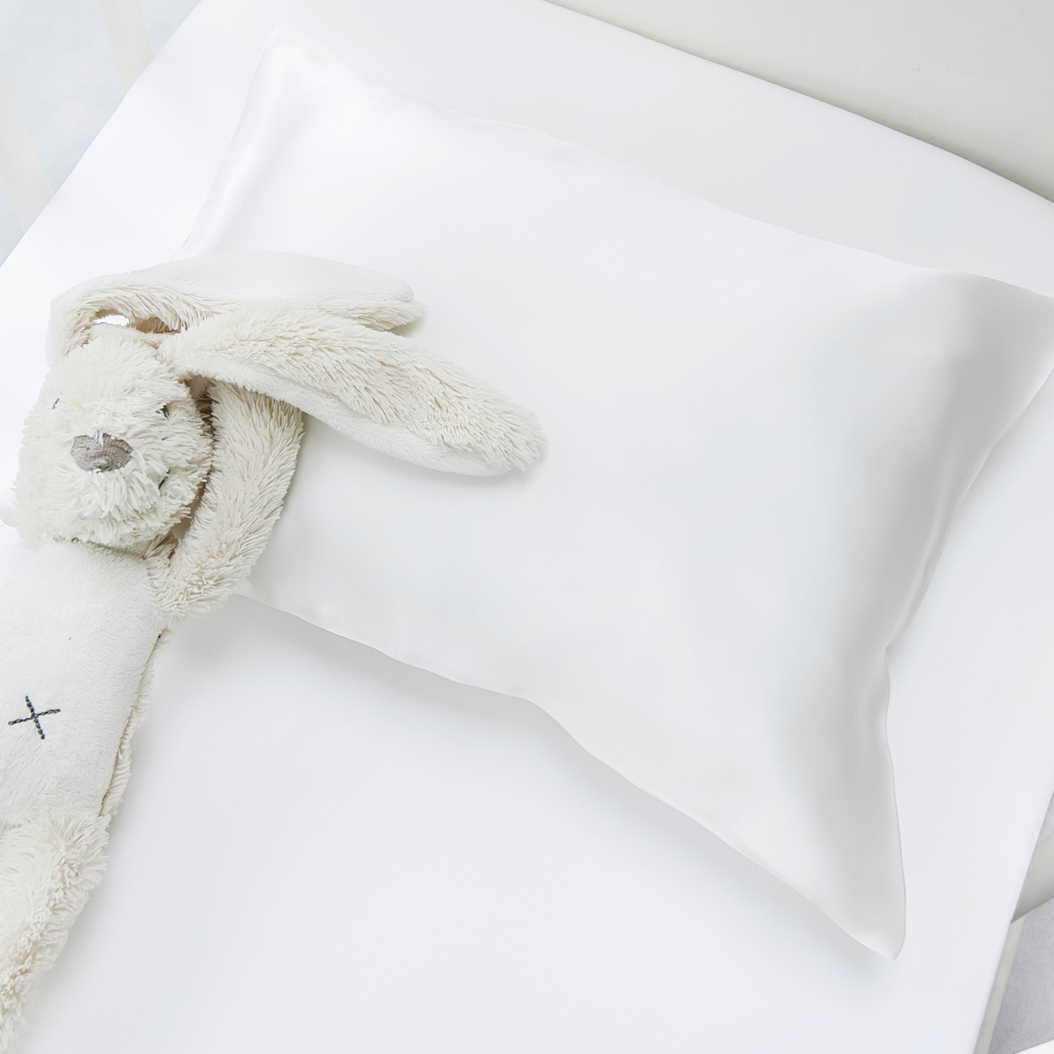 Organic Silk Baby Pillowcases - Ivory White