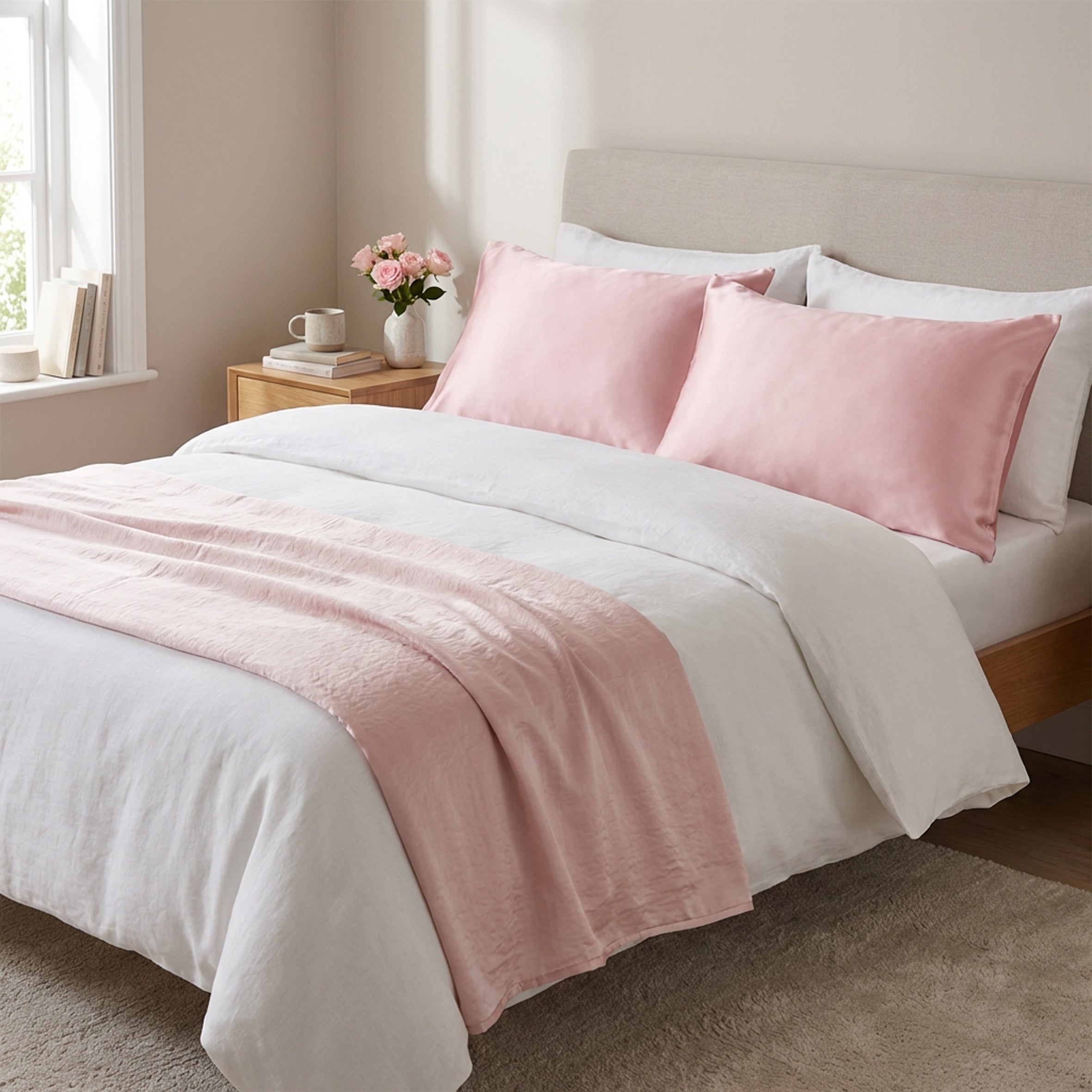 Pure Silk Pillowcase 22 Momme - Pink dream