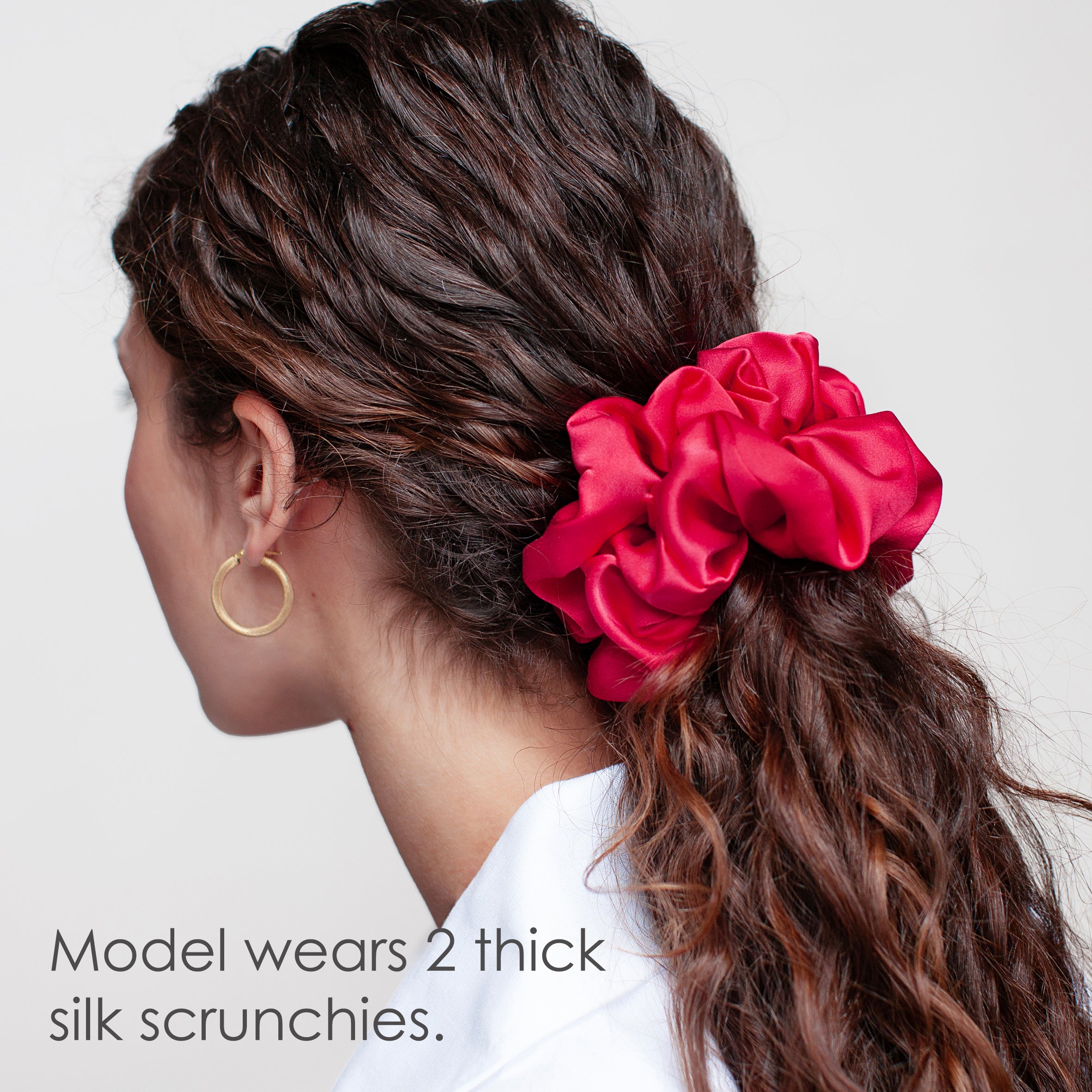 Gala Set Thick Silk Scrunchies Collection