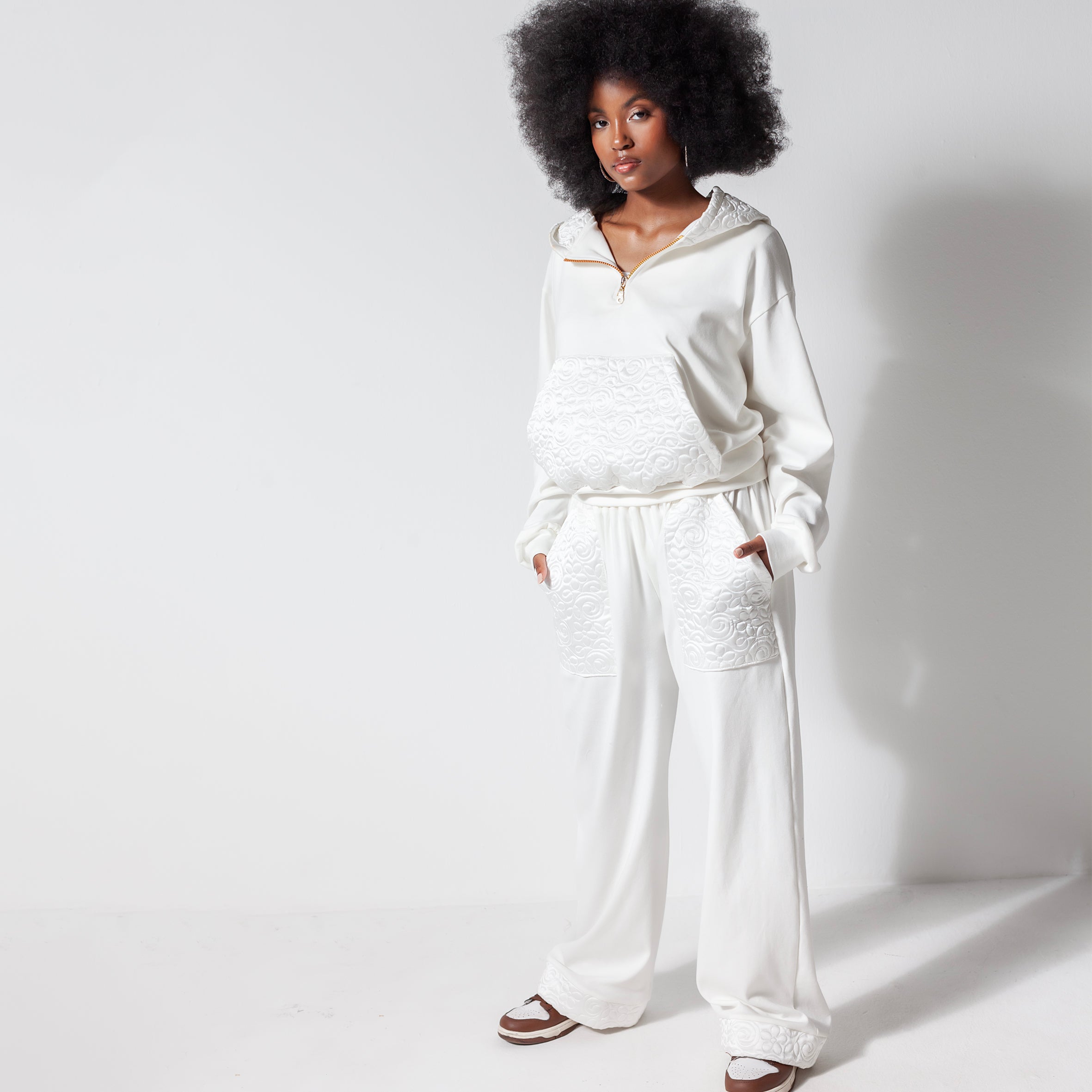 Ladies Silk and Cotton Tracksuit