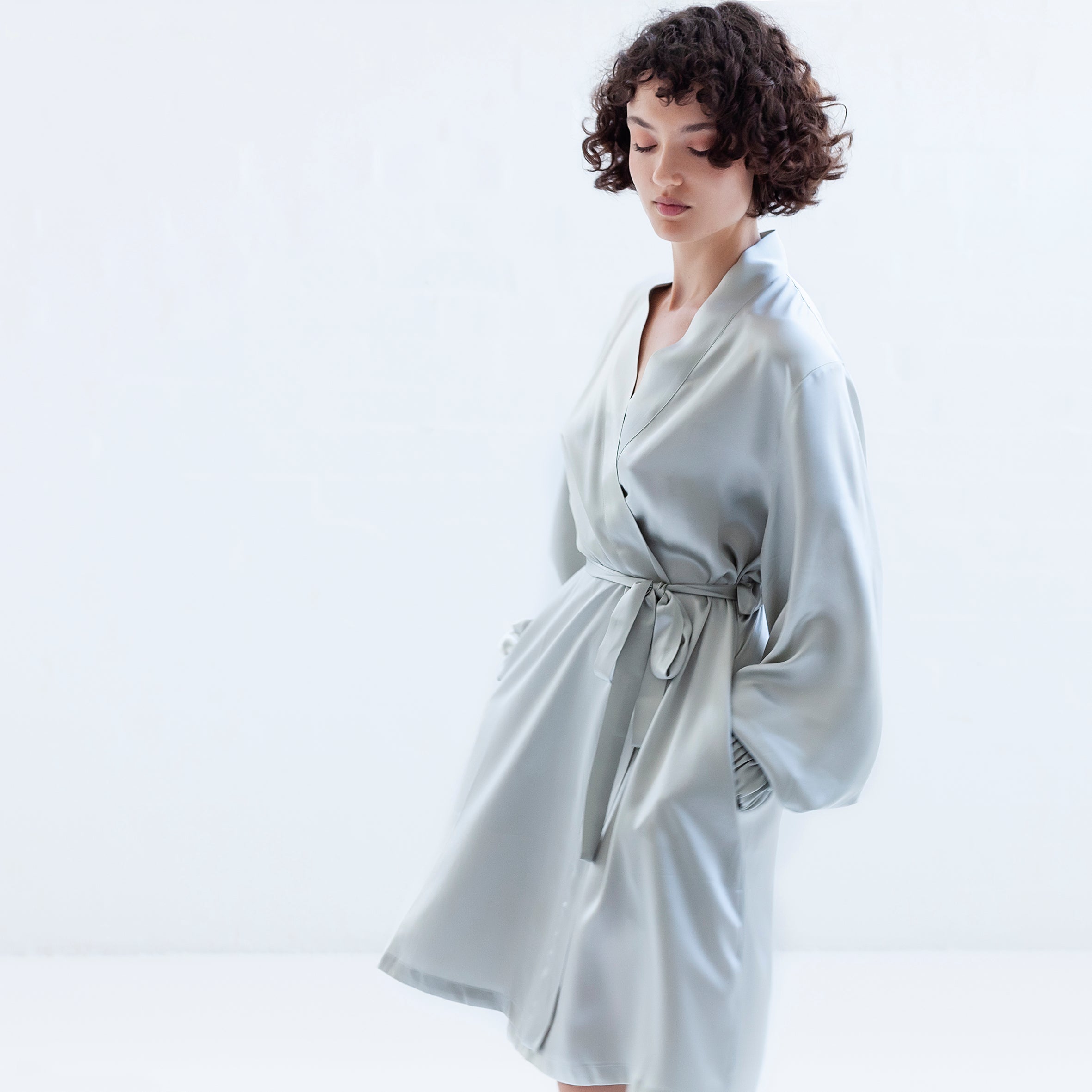 Ladies Sleeping Gowns - Dove Grey