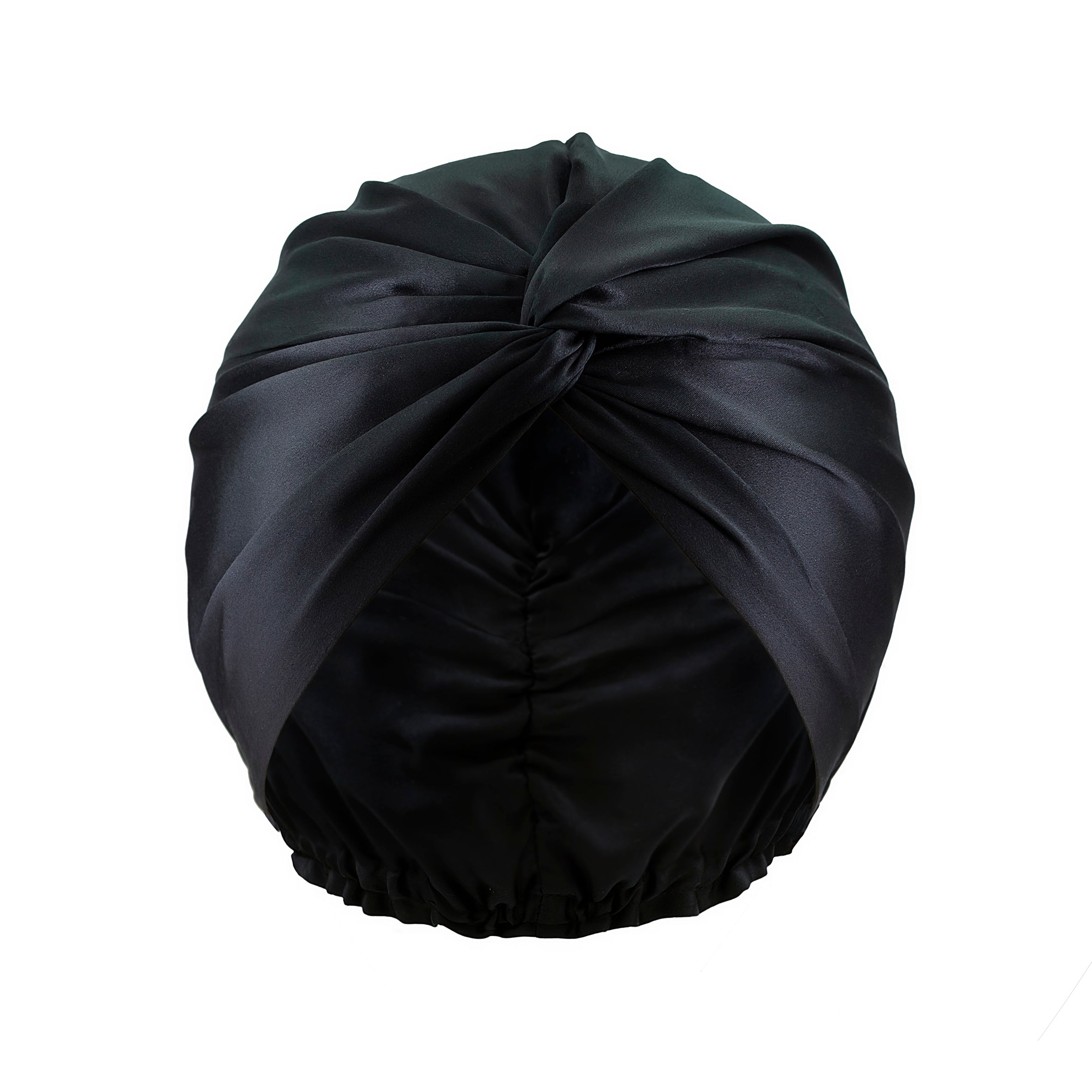 Pure Silk Turban - Moody Black
